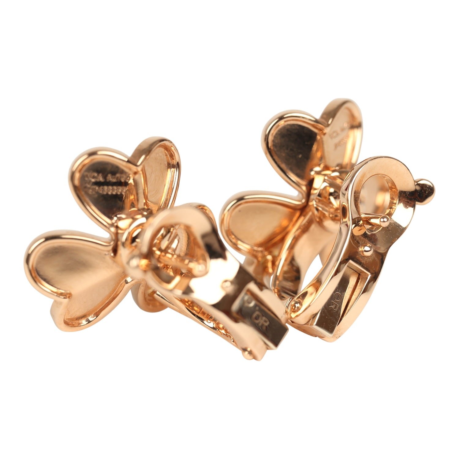 Van Cleef Small Frivole Earrings 18K Rose Gold — view 5