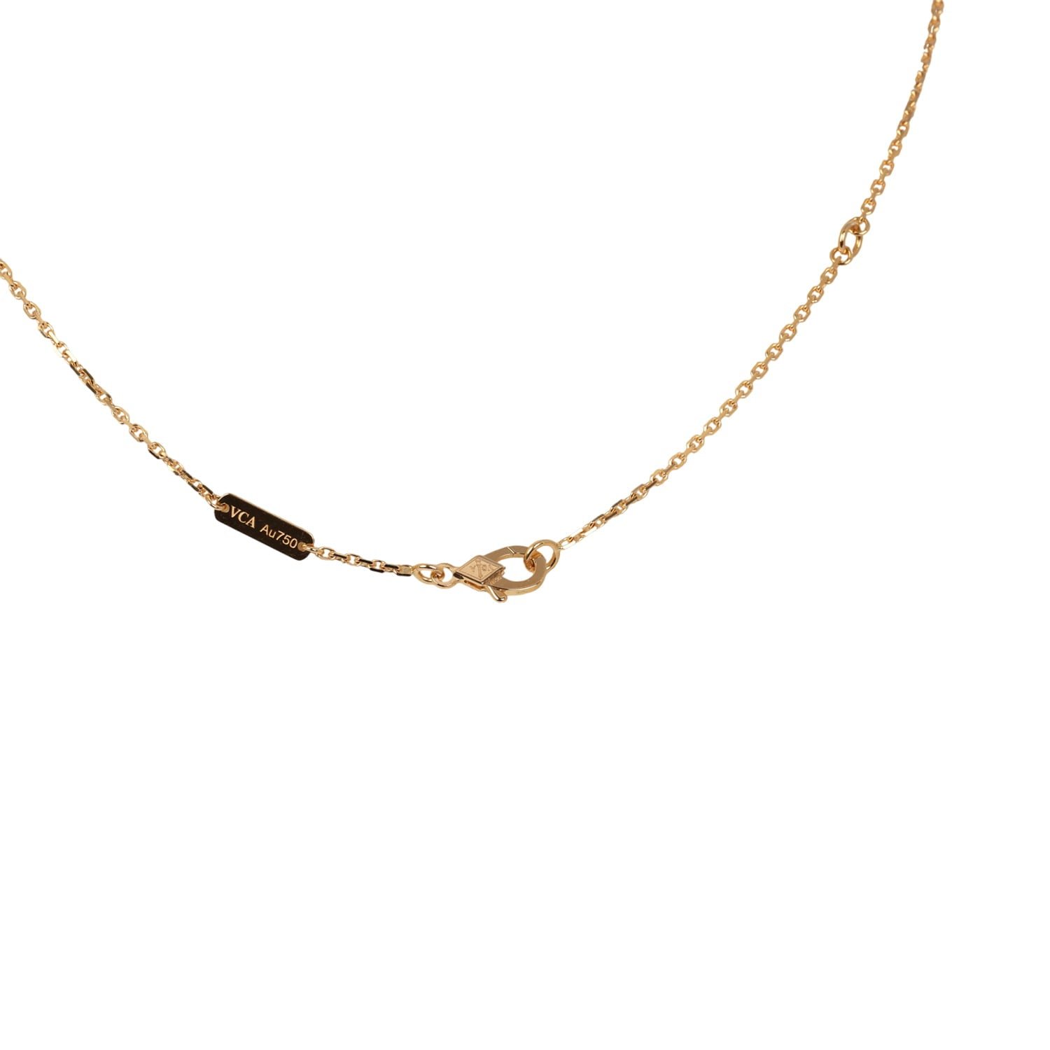 Van Cleef Vintage Alhambra Necklace 18K Yellow Gold — view 6