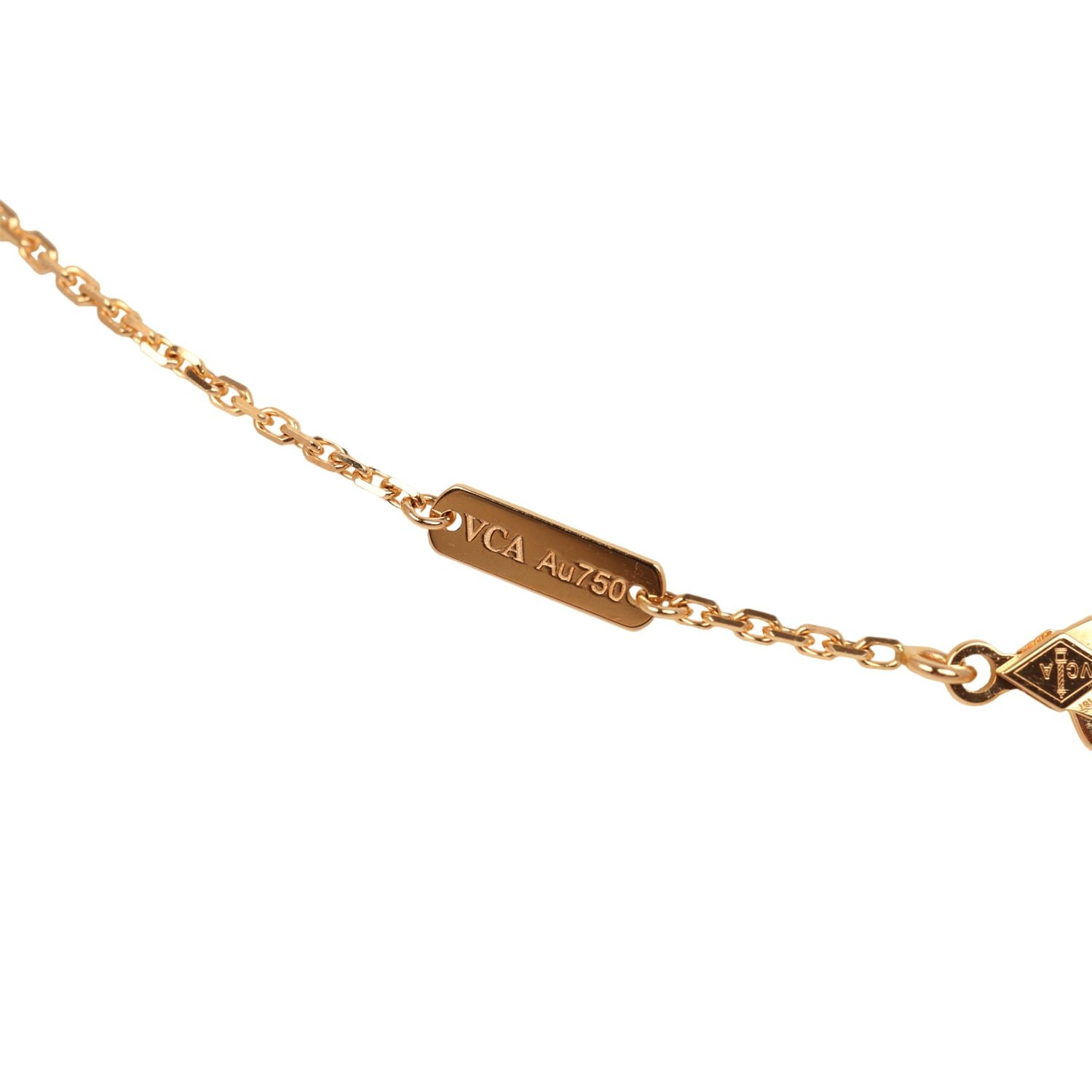 Van Cleef Vintage Alhambra Necklace 18K Yellow Gold — view 7