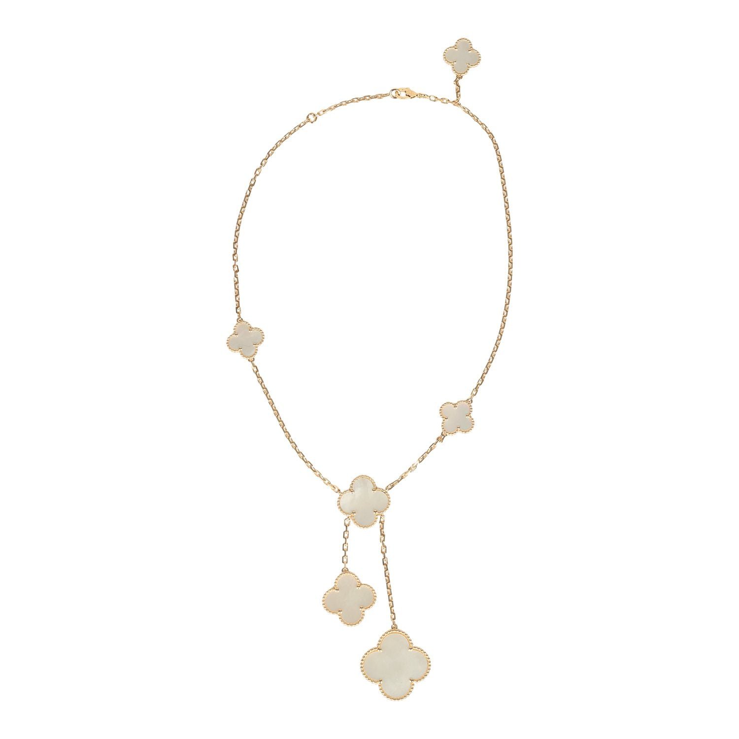 Van Cleef Magic Alhambra Necklace 18K Yellow Gold — view 6