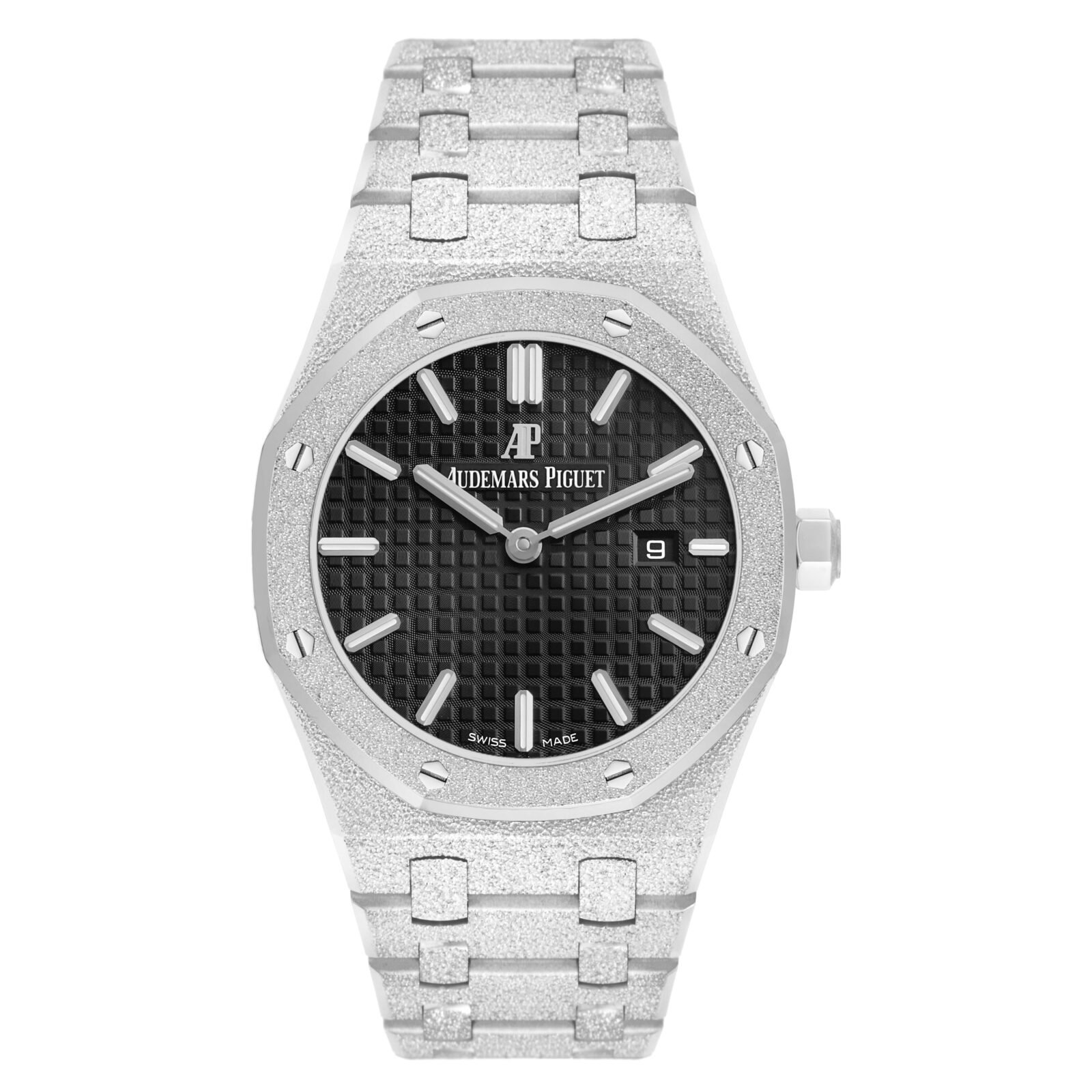 Audemars Piguet Royal Oak 'Frosted' 33mm white gold front view