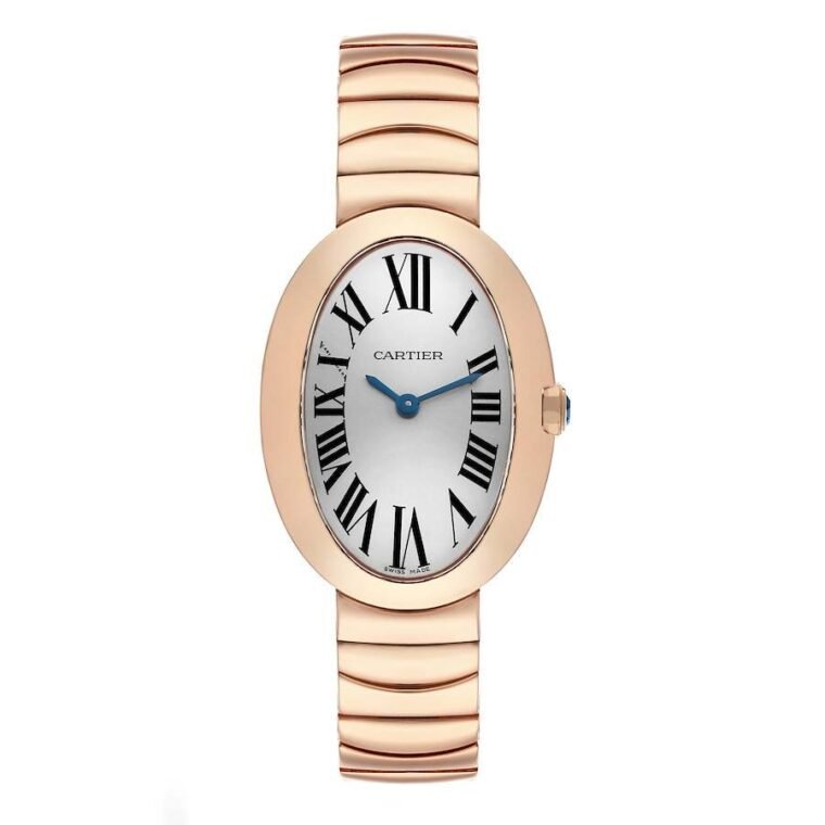 Cartier Baignoire 30mm Rose Gold for Sale