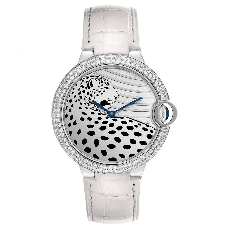 Cartier Ballon Bleu Panthere Motif Limited Edition 42mm White Gold
