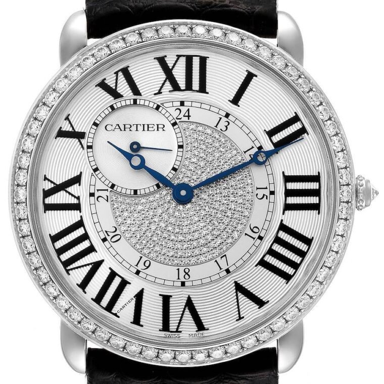 Cartier Ronde Louis 42mm White Gold for Sale — alternate view