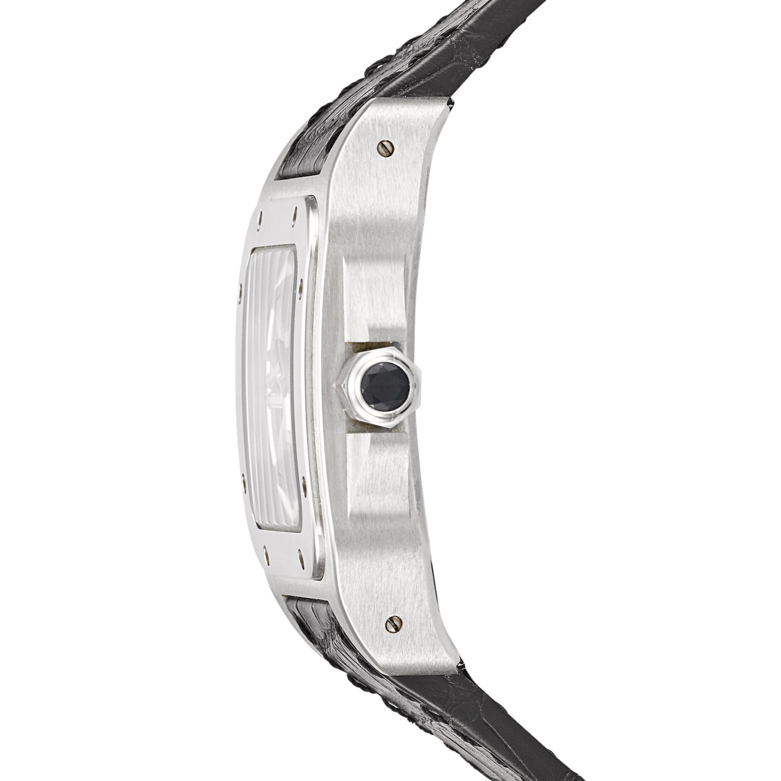 Cartier Santos Skeleton 100 54.5mm Alligator Skin 2012 — view 4