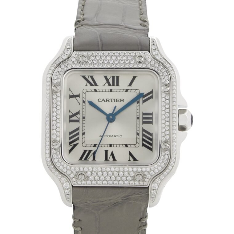 Cartier Santos de Cartier Medium 35.1mm White Gold for Sale — alternate view
