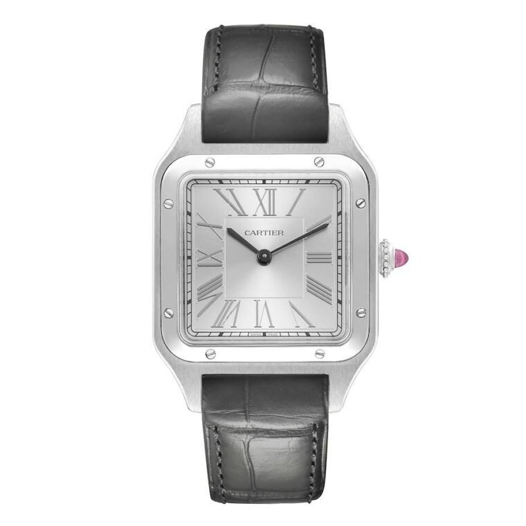 Cartier Santos Dumont Large Limited Edition "Le Bresil" 43.5mm Platinum for Sale