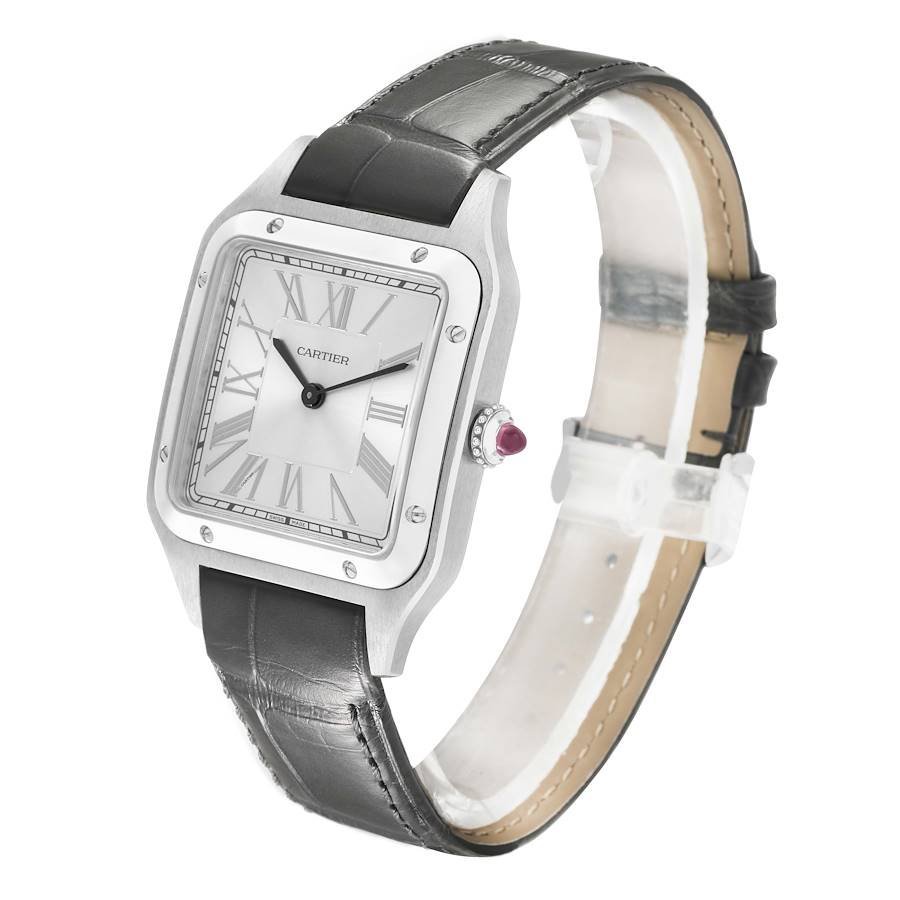 Cartier Santos Dumont Large Limited Edition "Le Bresil" 43.5mm Platinum — view 4