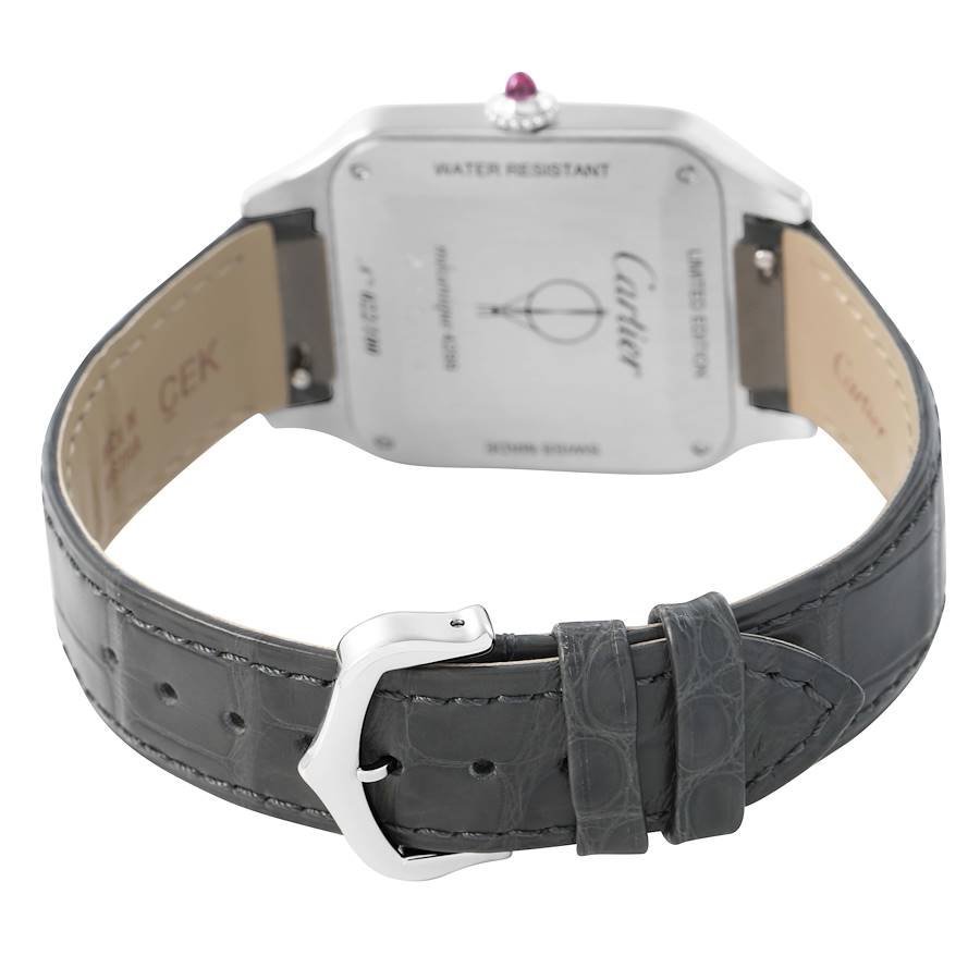Cartier Santos Dumont Large Limited Edition "Le Bresil" 43.5mm Platinum — view 6