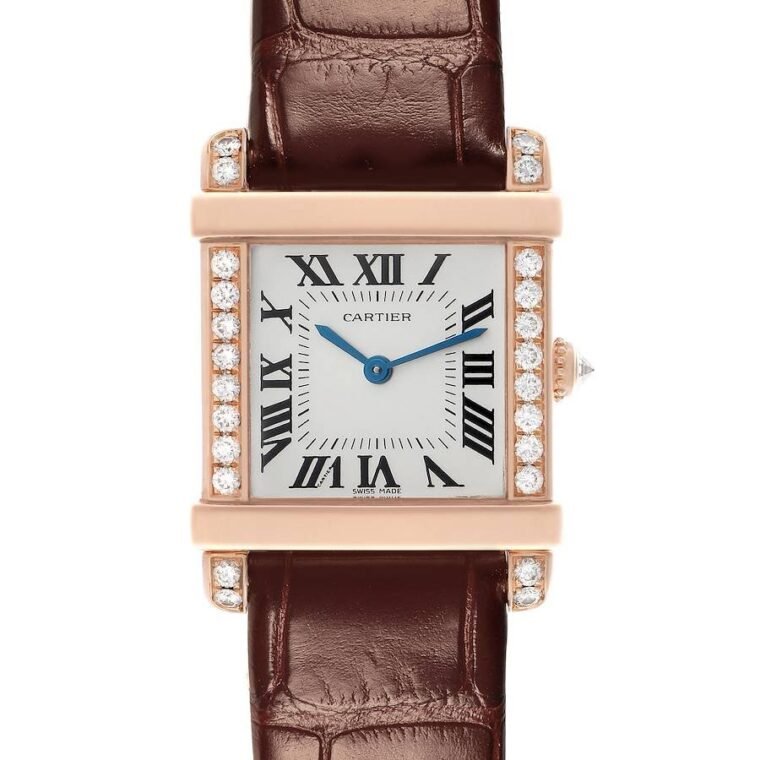 Cartier Tank Chinoise WE300131 Crocodile Skin Strap 32mm Rose Gold for Sale — alternate view