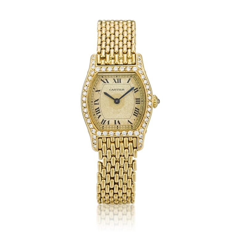 Cartier Tortue 22.5mm Yellow Gold 1980 for Sale
