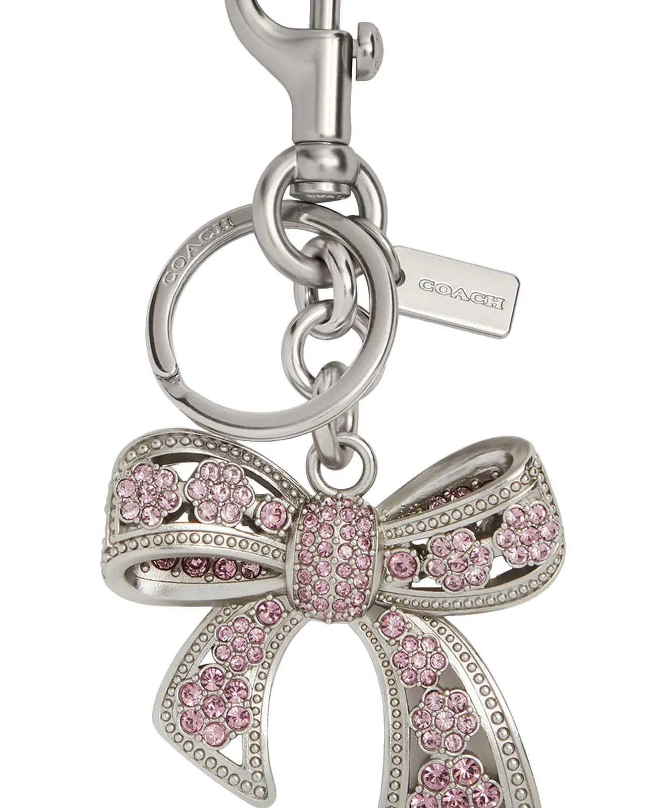 Coach Bow Bag Charm for Sale - Purple