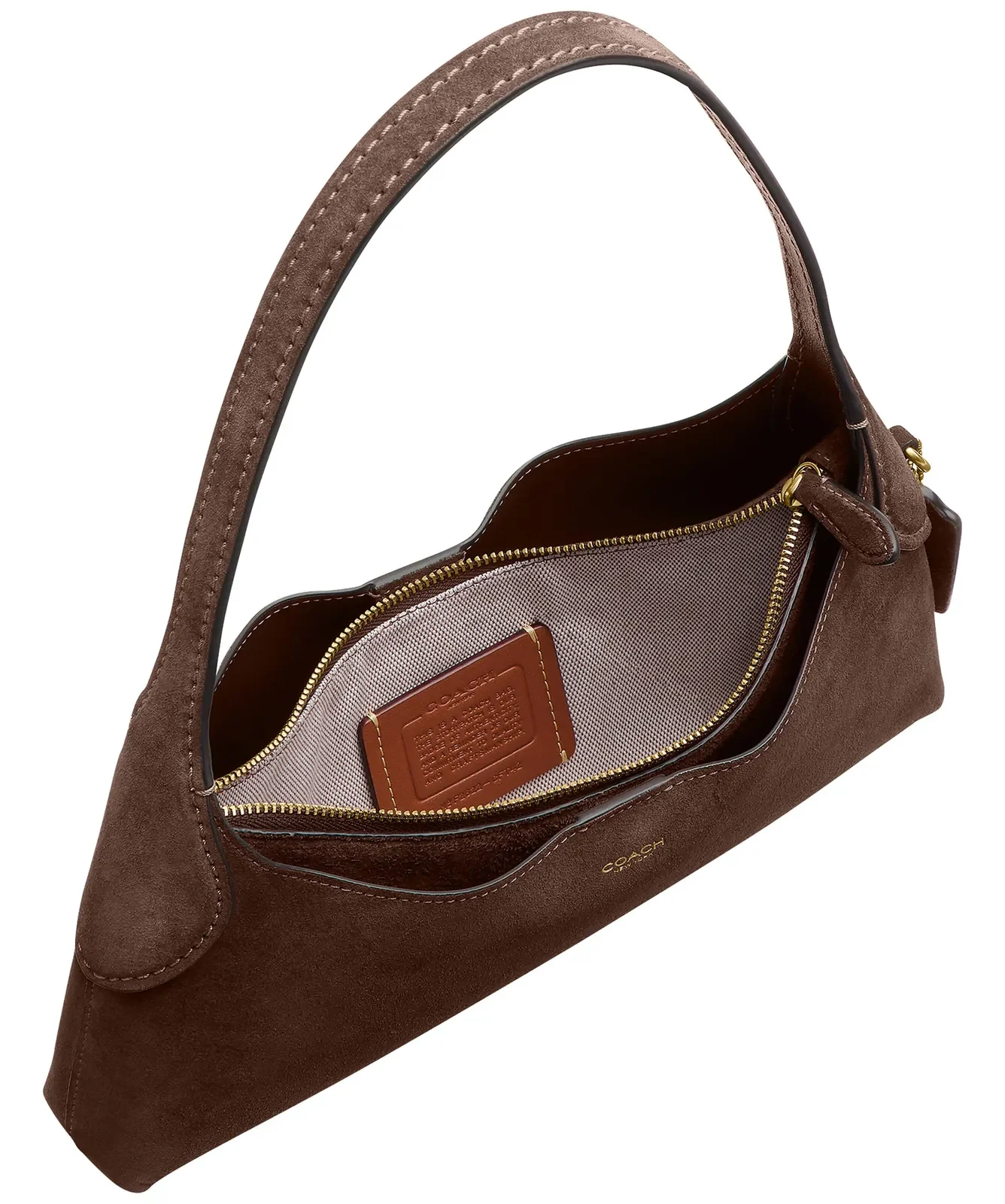Coach Brooklyn 26 Suede Shoulder Bag for Sale - Dark Chocolate
