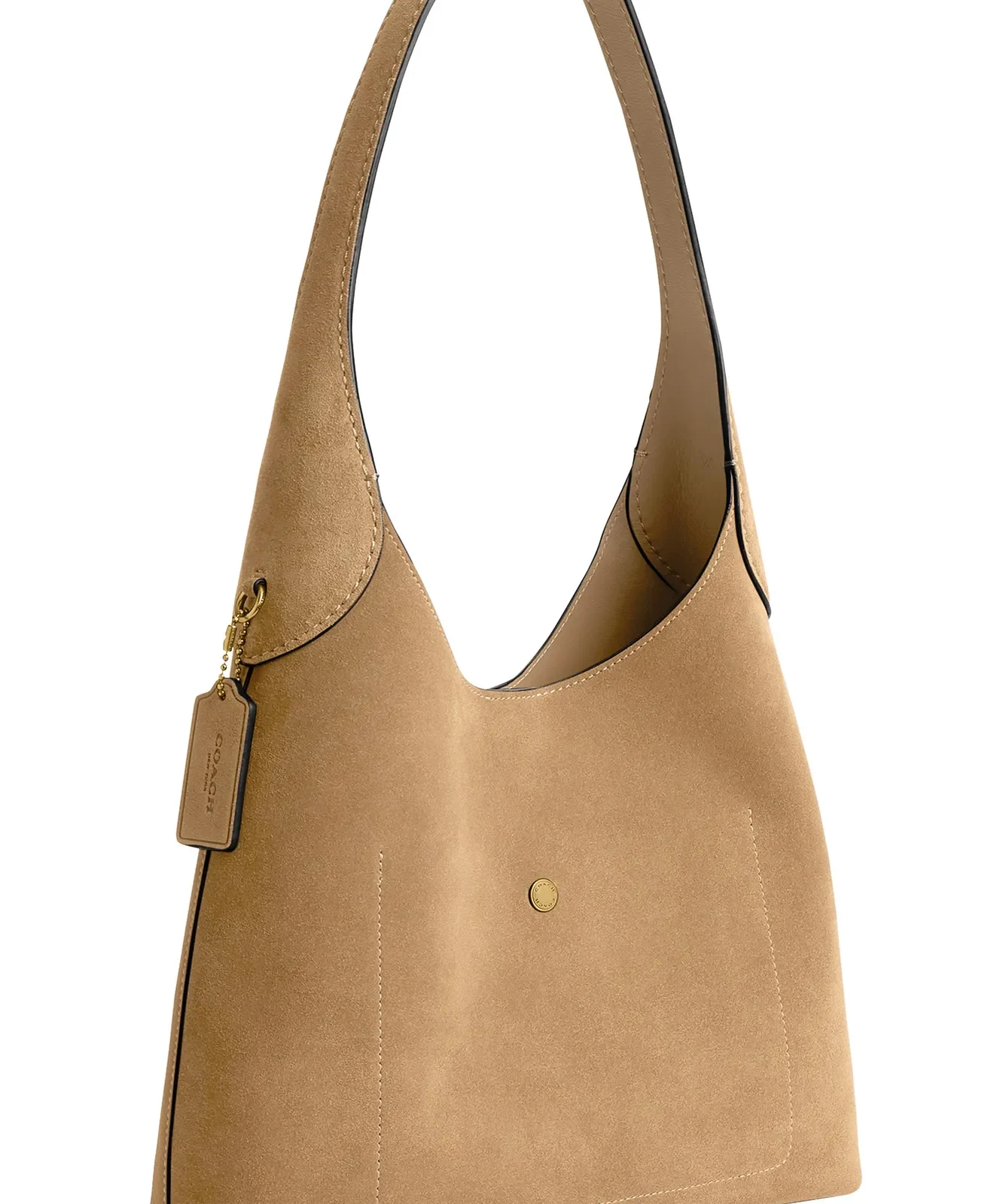 Coach Brooklyn 28 Suede Shoulder Bag for Sale