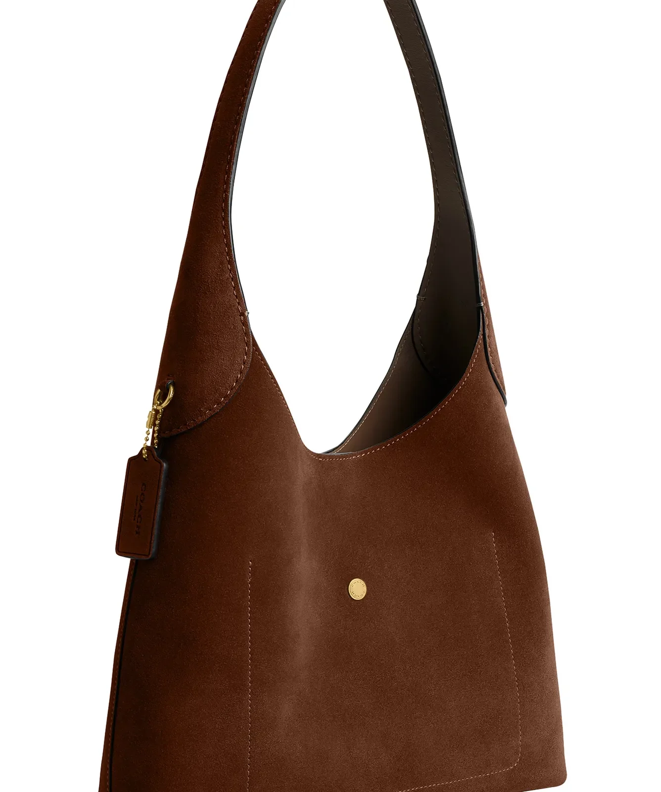Coach Brooklyn 28 Suede Shoulder Bag for Sale