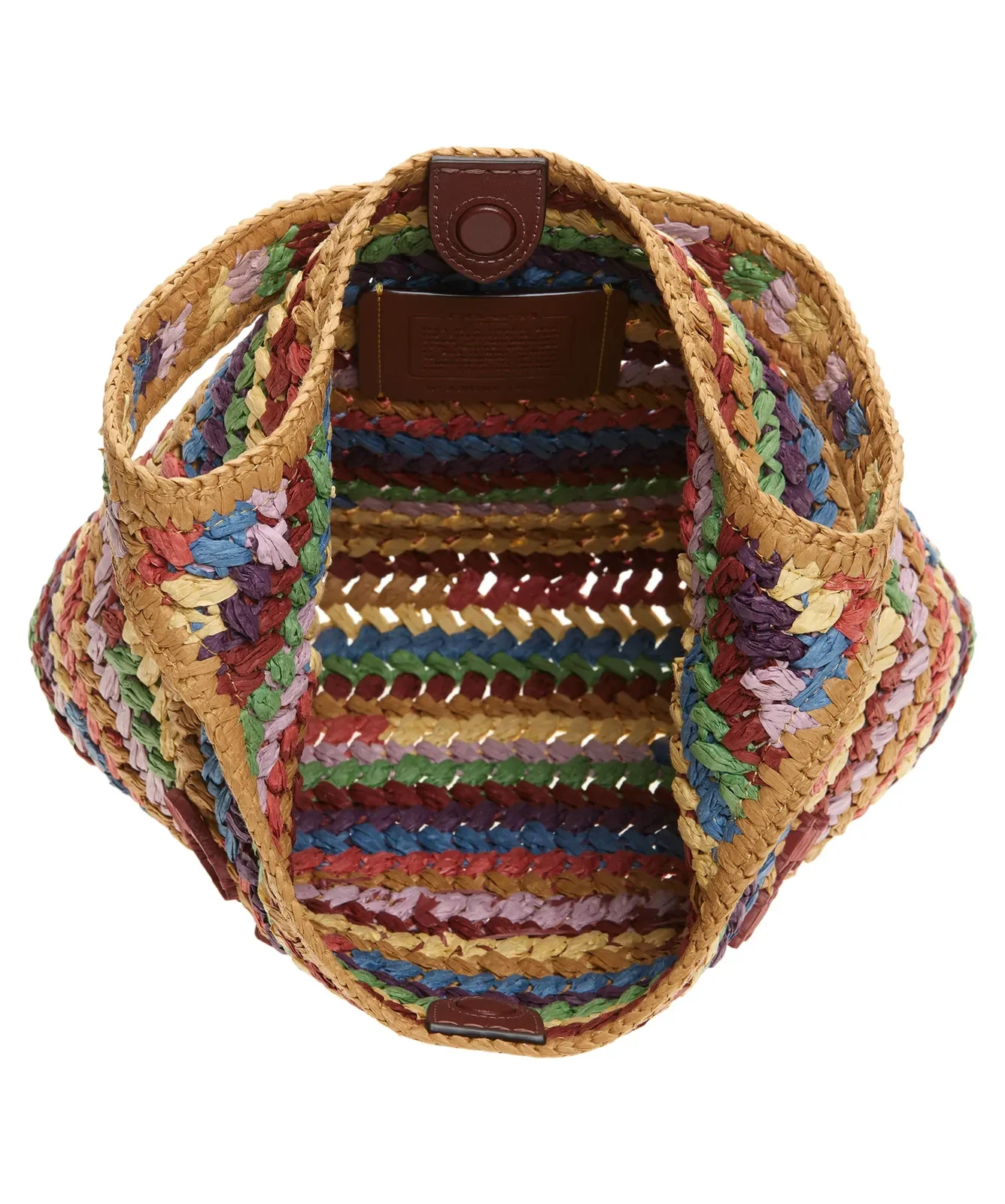 Coach Brooklyn 28 Woven Shoulder Bag for Sale - Beige Multi