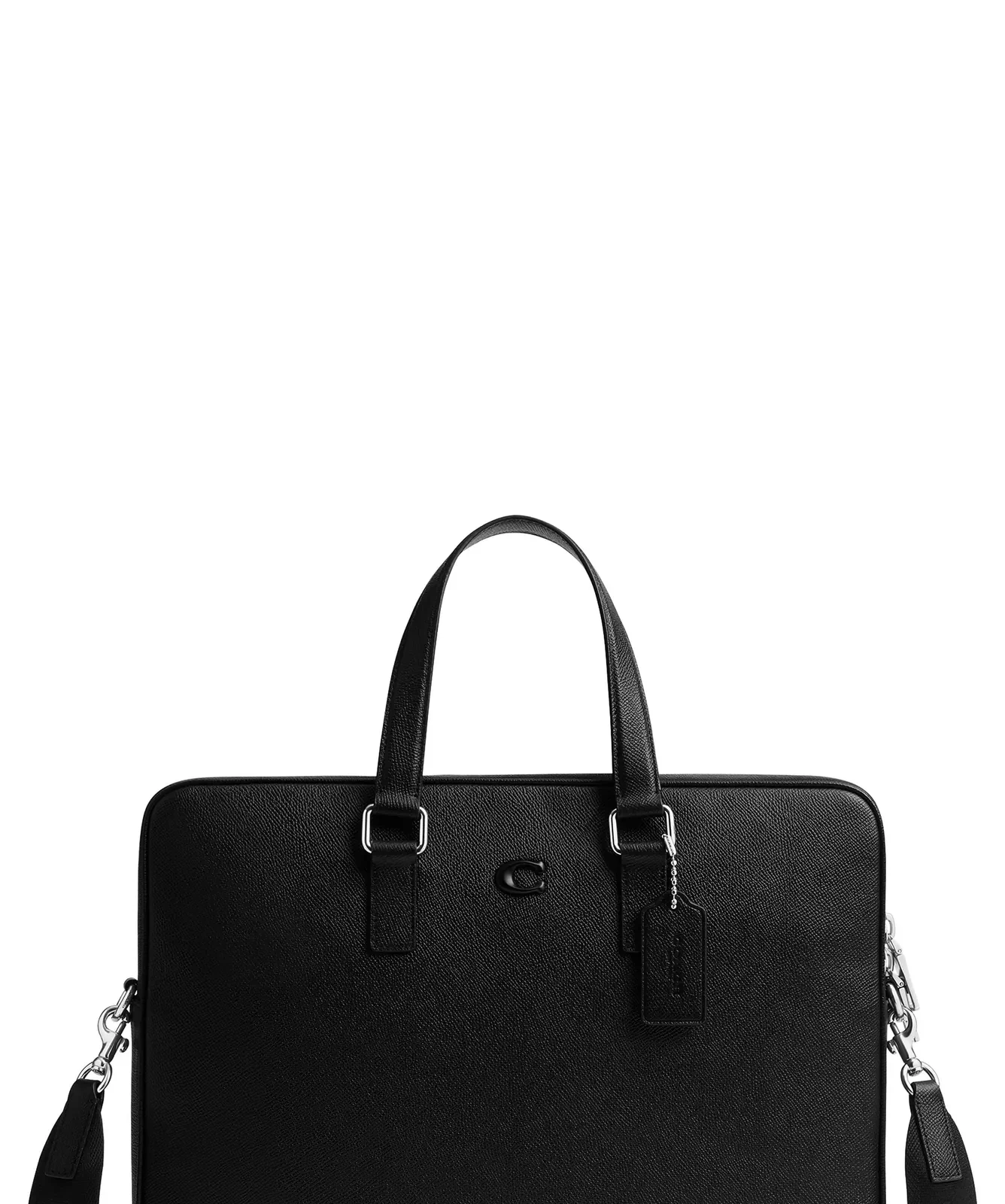 Coach Caden Leather Briefcase for Sale - Black