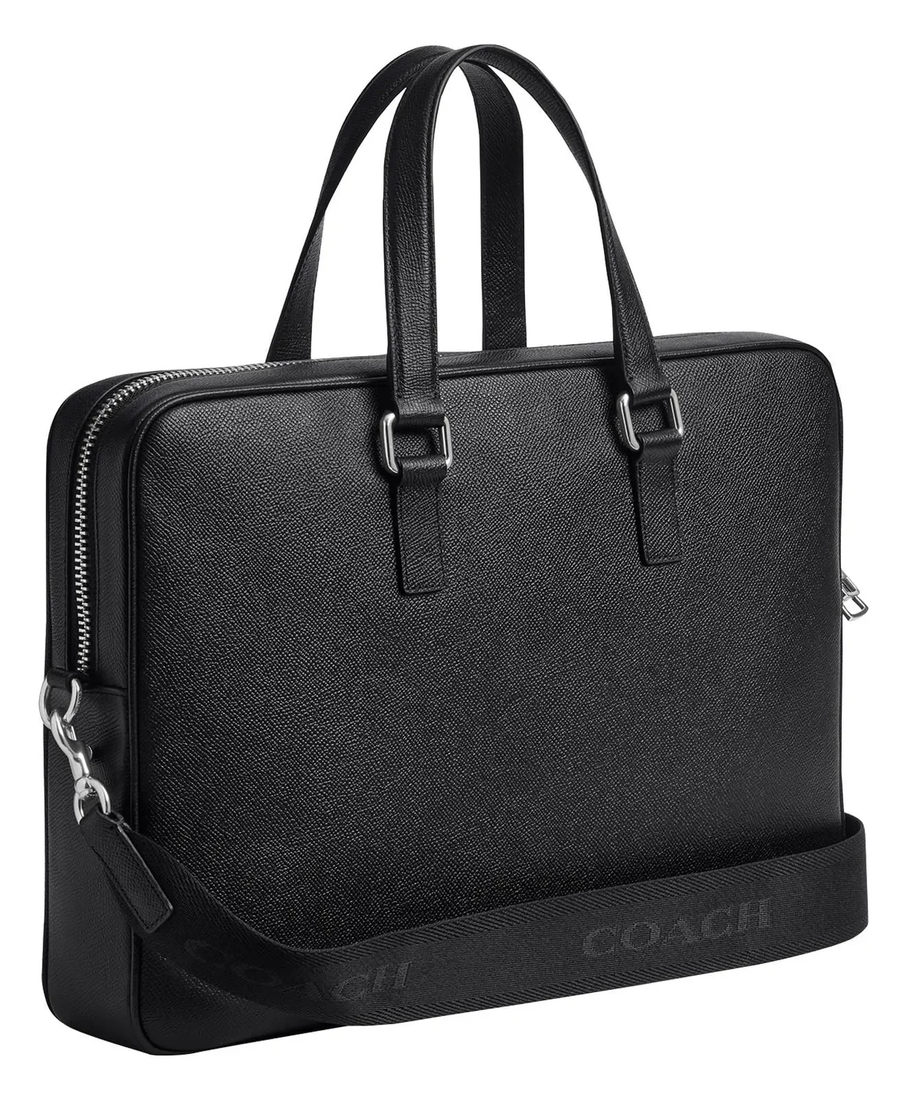 Coach Caden Leather Briefcase for Sale - Black