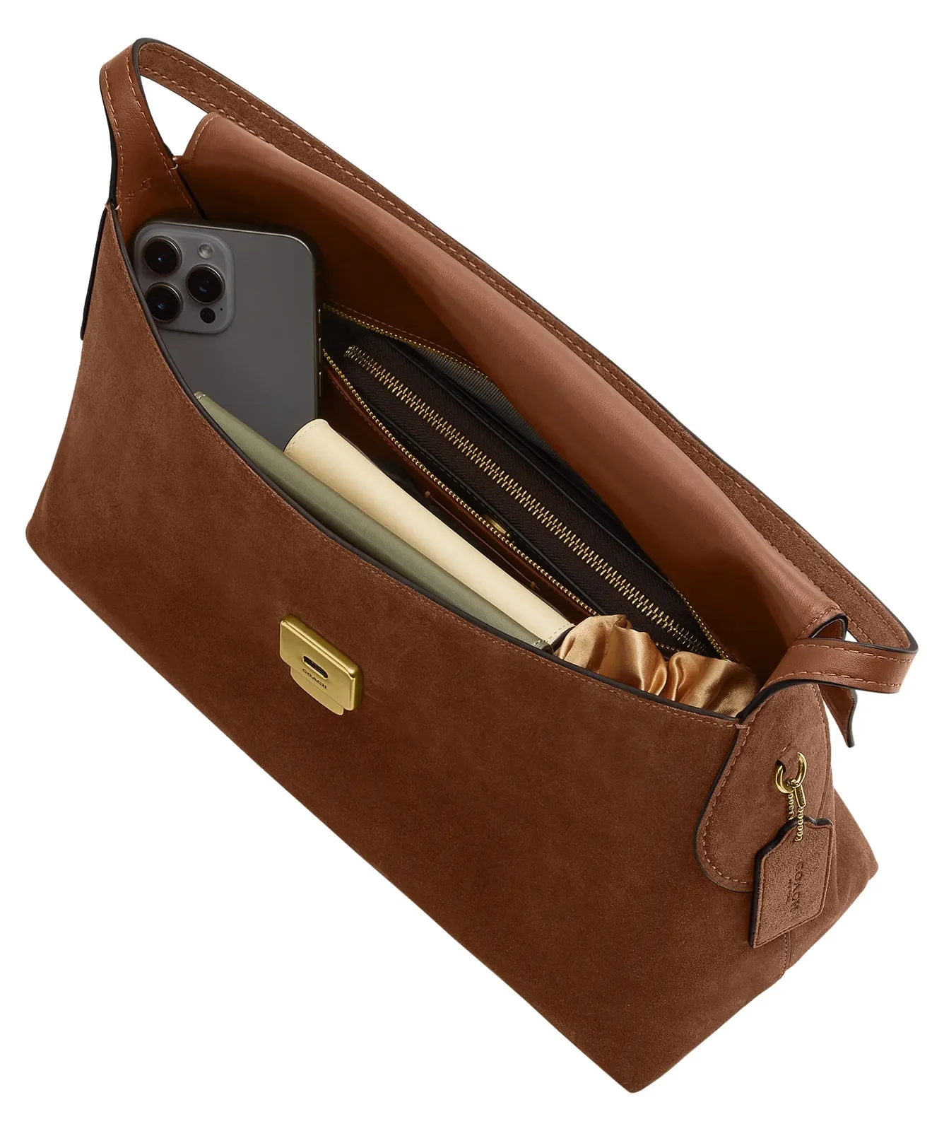 Coach Chelsea 36 Suede Shoulder Bag for Sale