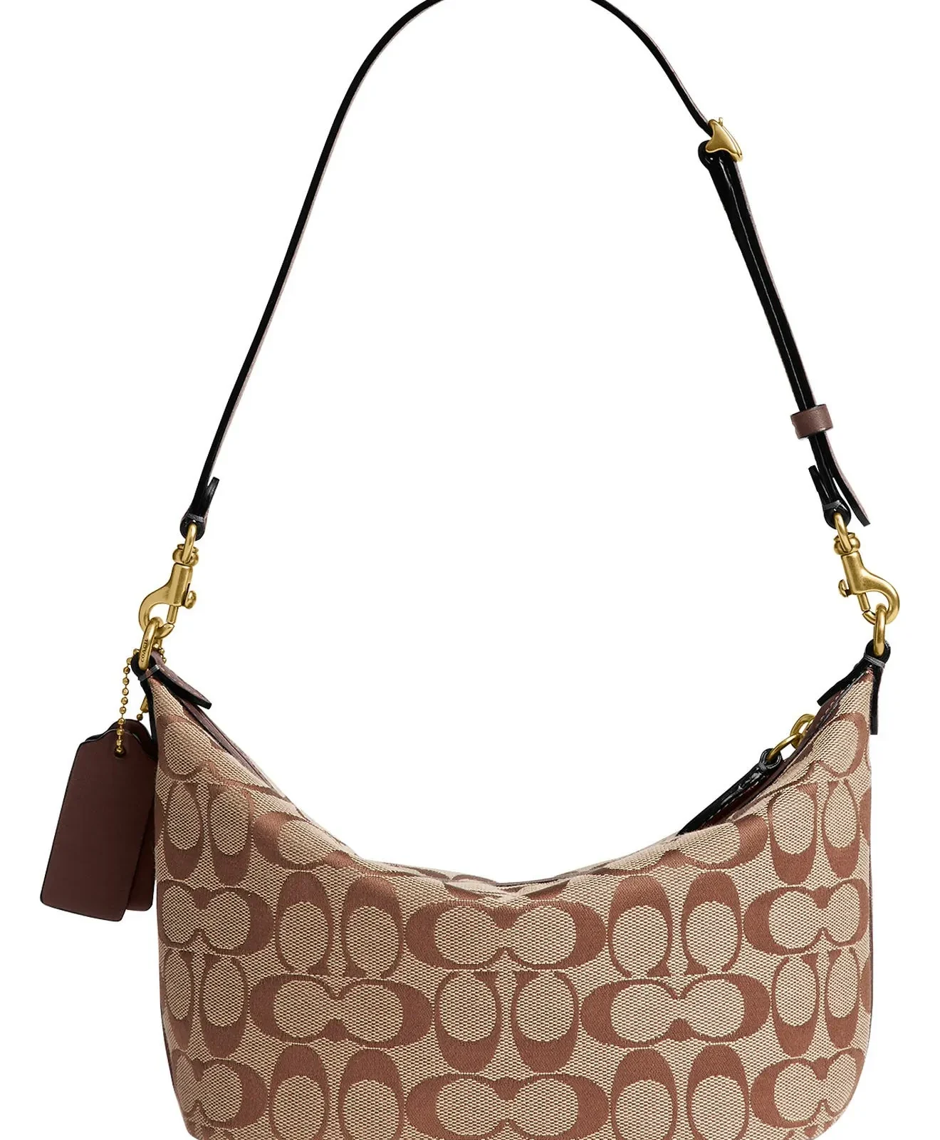 Coach Demi Signature Jacquard Bag for Sale - Khaki Maple