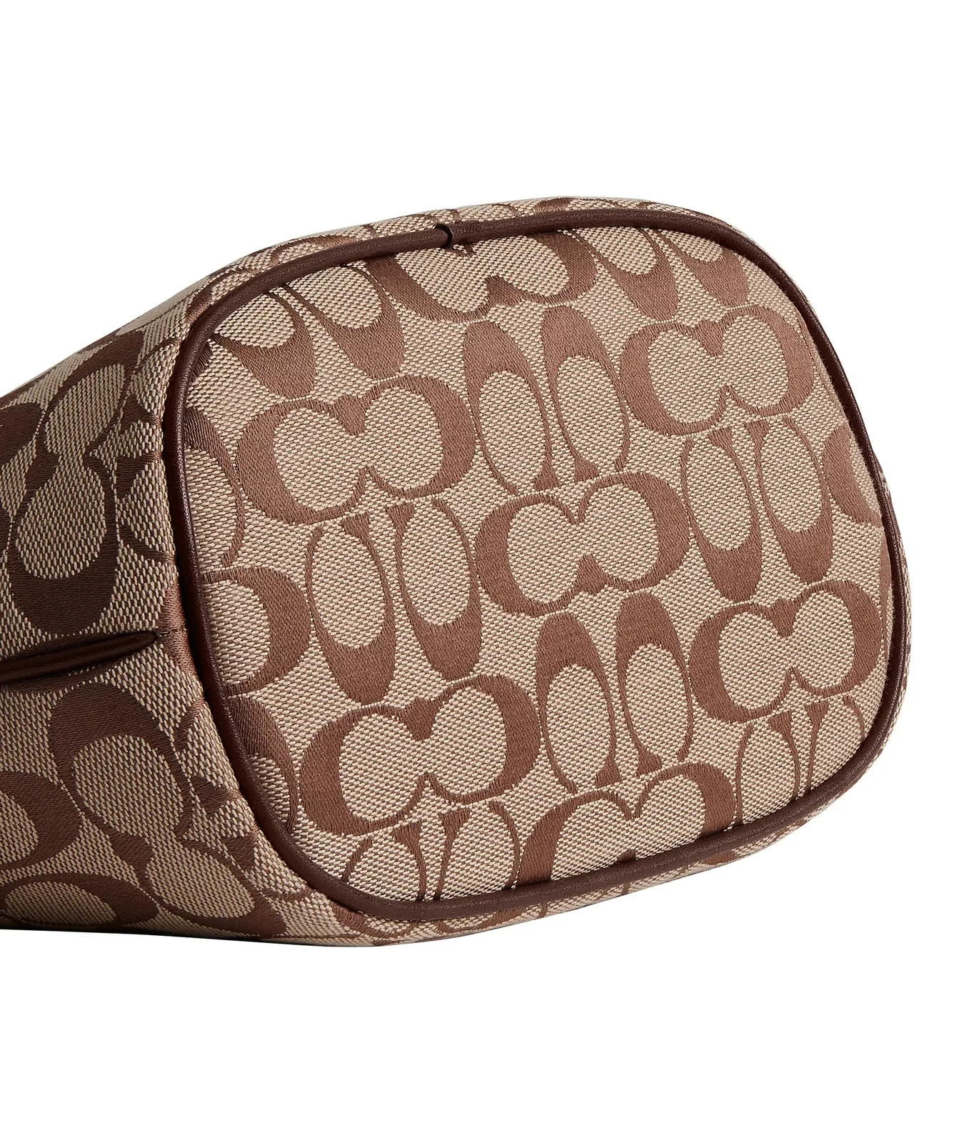 Coach Demi Signature Jacquard Bag for Sale - Khaki Maple