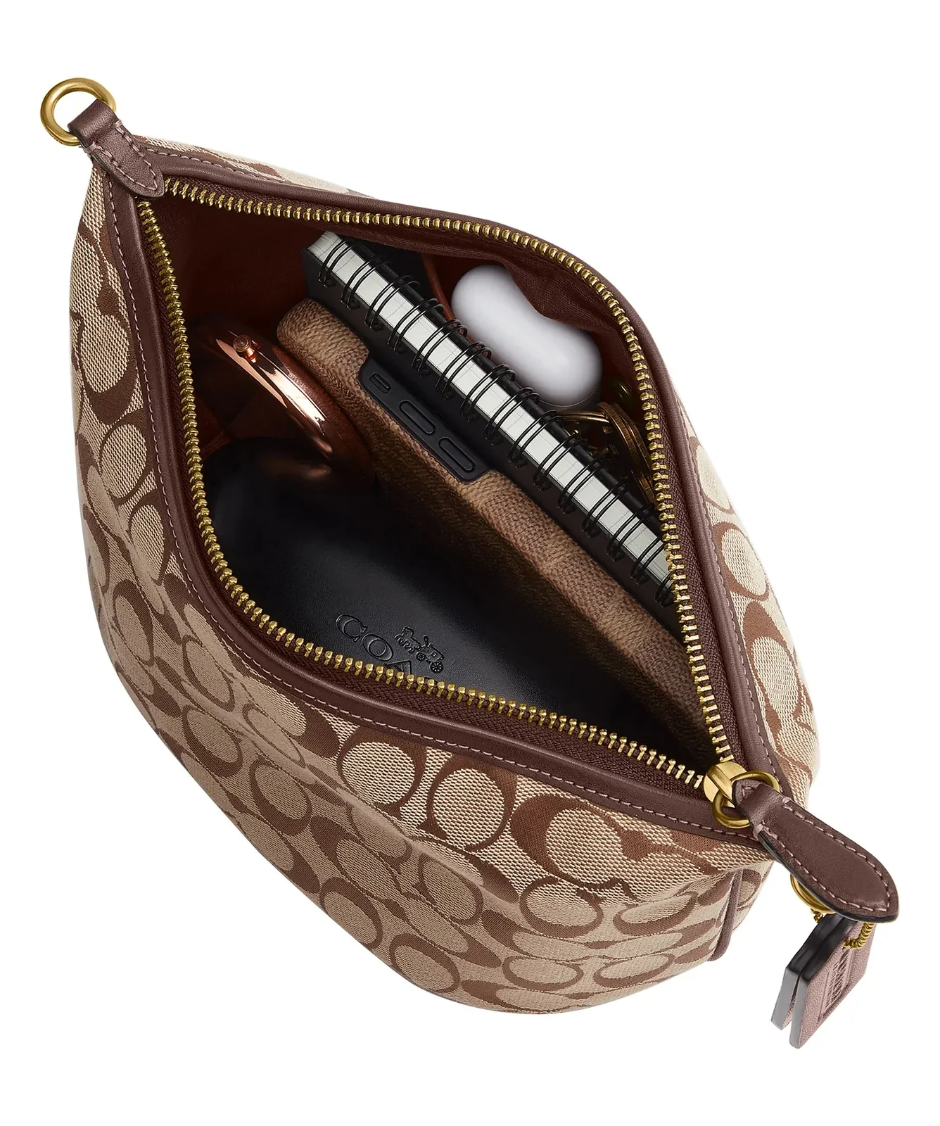Coach Demi Signature Jacquard Bag for Sale - Khaki Maple