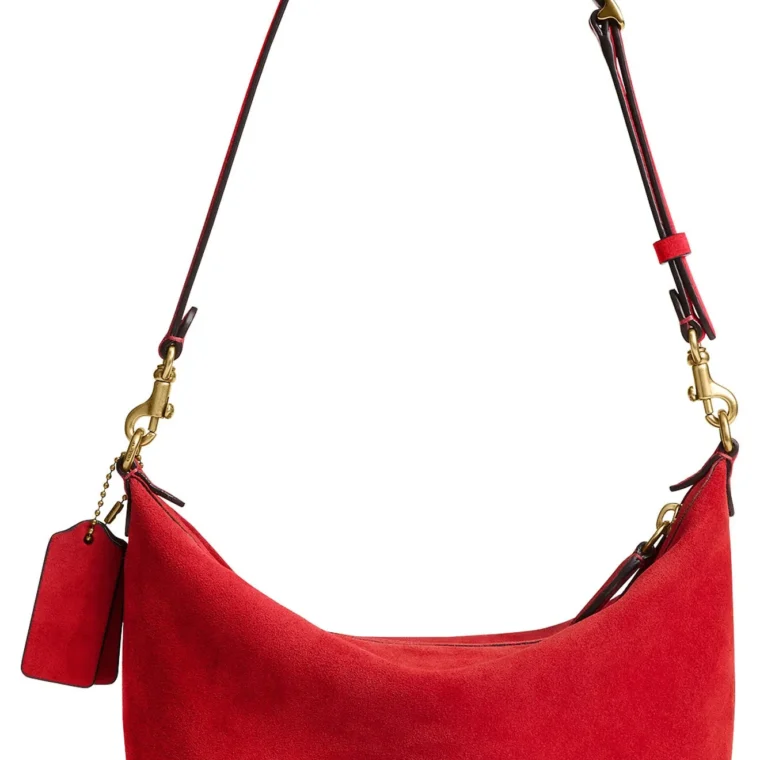 Coach Demi Suede Shoulder Bag for Sale — alternate view