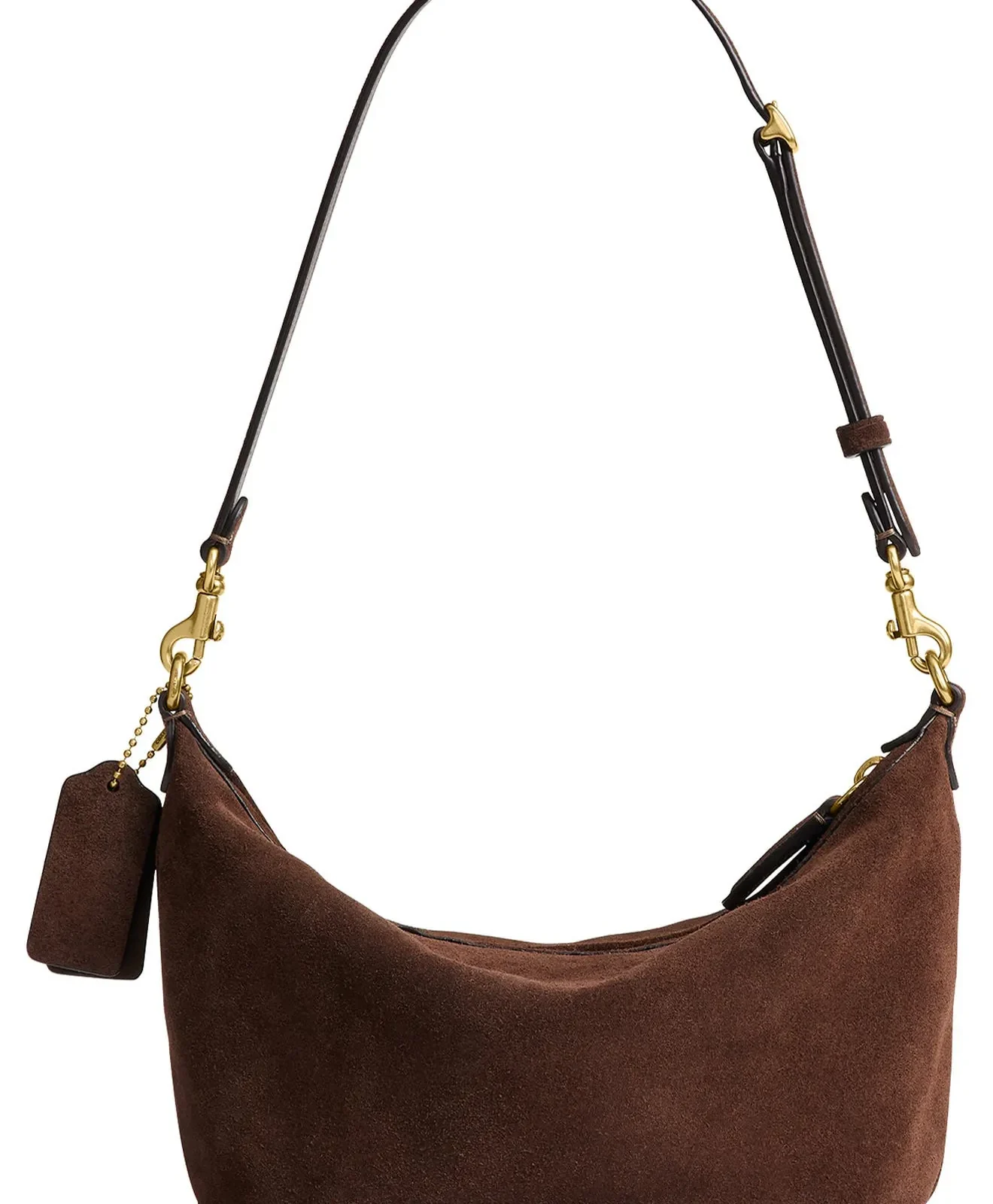 Coach Demi Suede Shoulder Bag for Sale