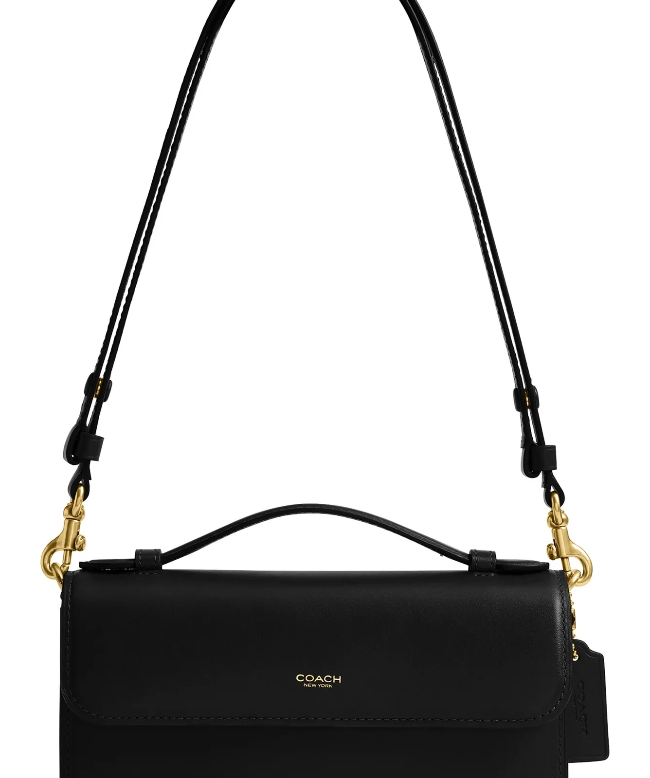 Coach Elora Refined Leather Top Handle Bag for Sale - Black