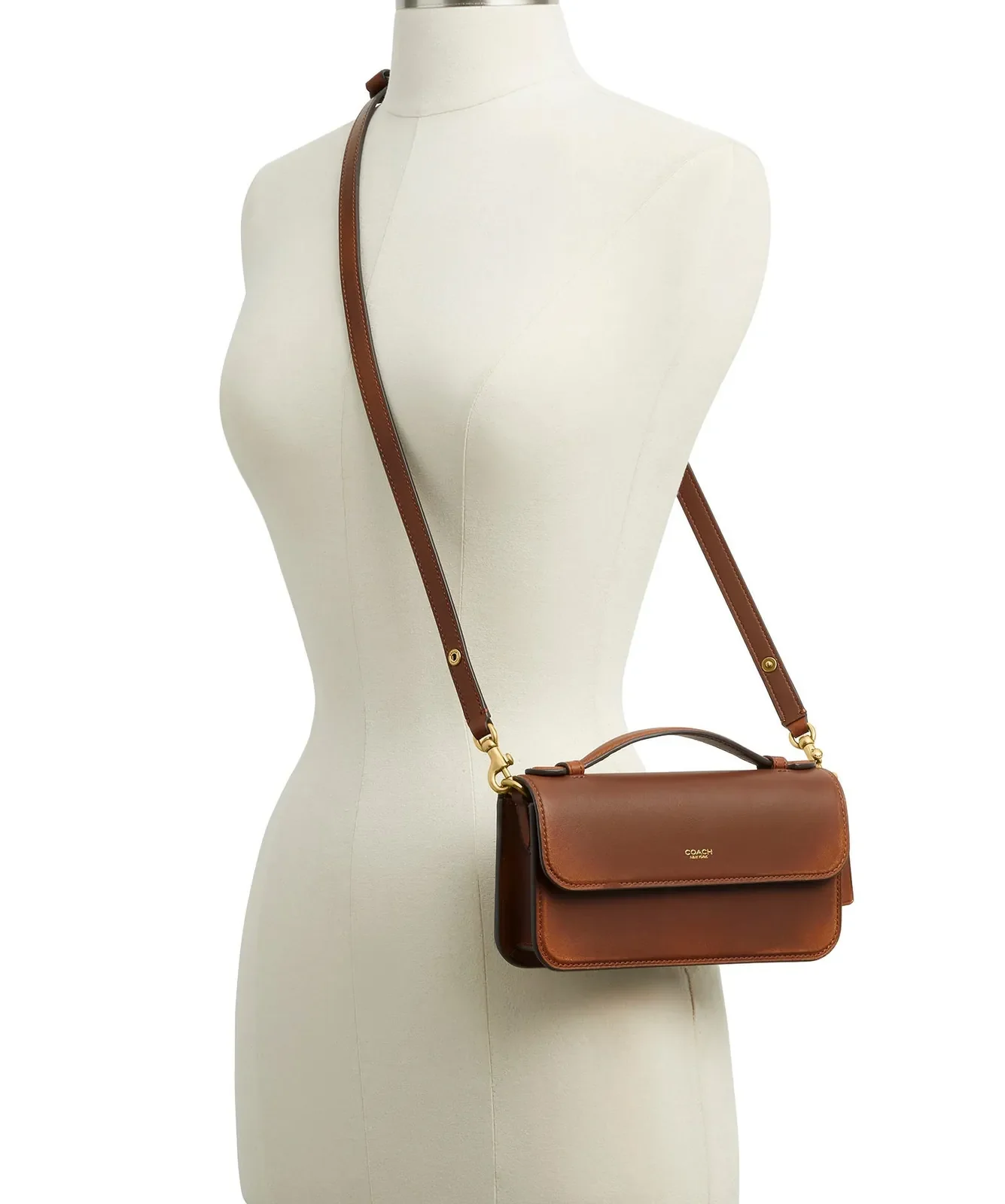 Coach Elora Refined Leather Top Handle Bag for Sale