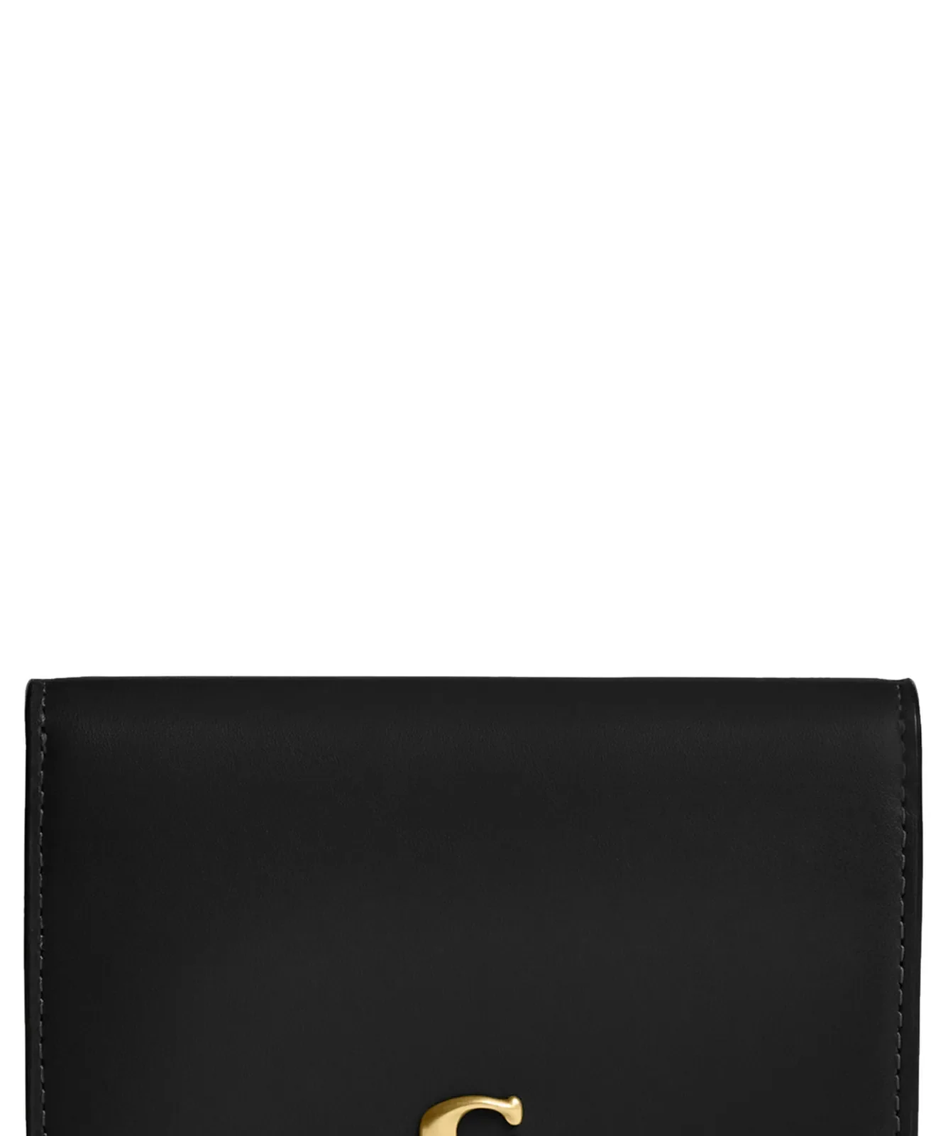 Coach Essential Slim Bifold Leather Card Case for Sale - Black