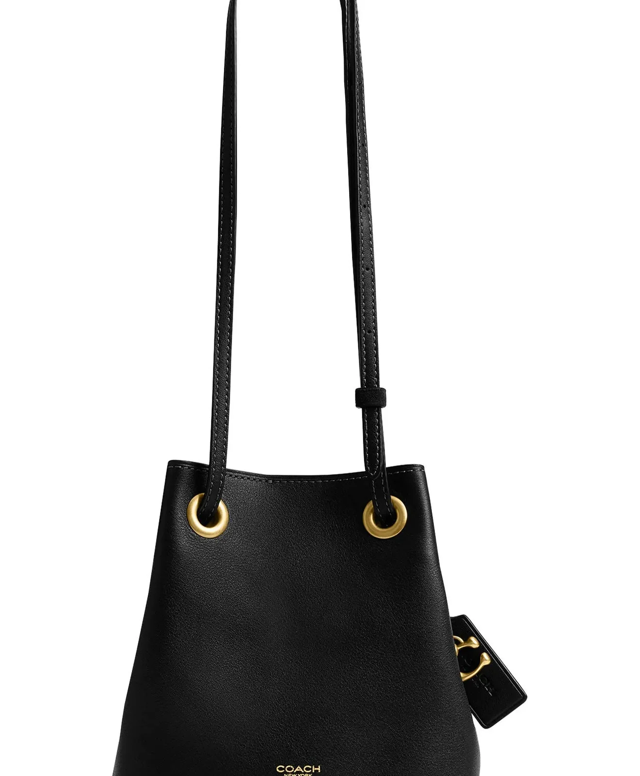 Coach Jade Drawstring Bucket Bag for Sale - Black