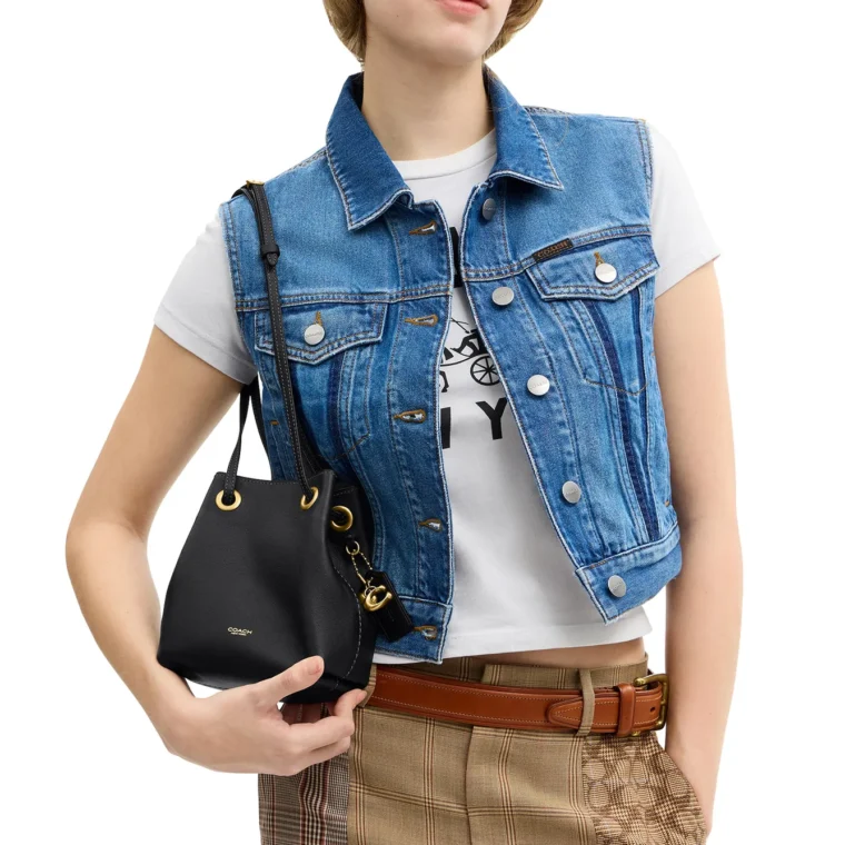Coach Jade Drawstring Bucket Bag for Sale — alternate view