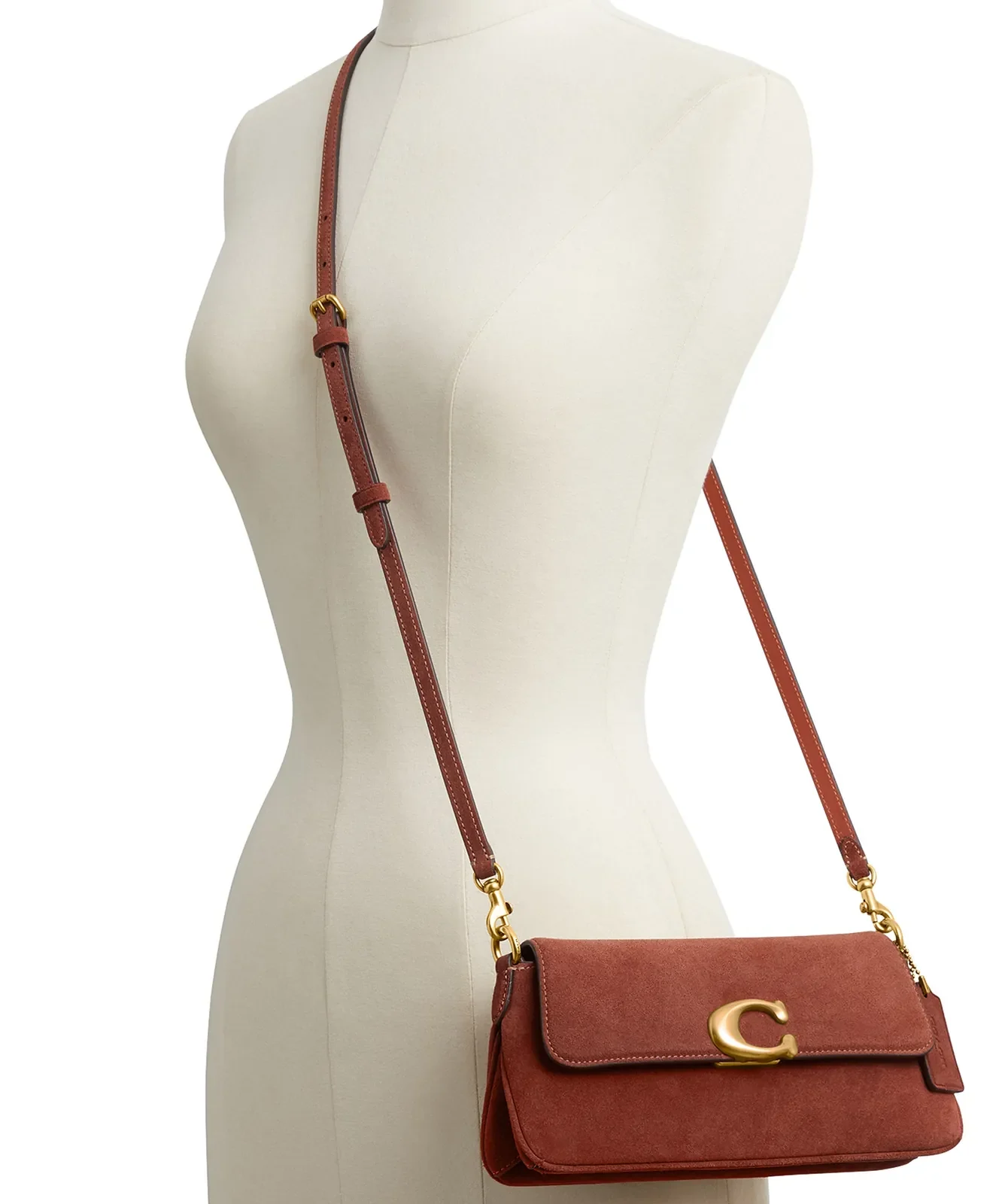 Coach Jet Suede Shoulder Bag for Sale