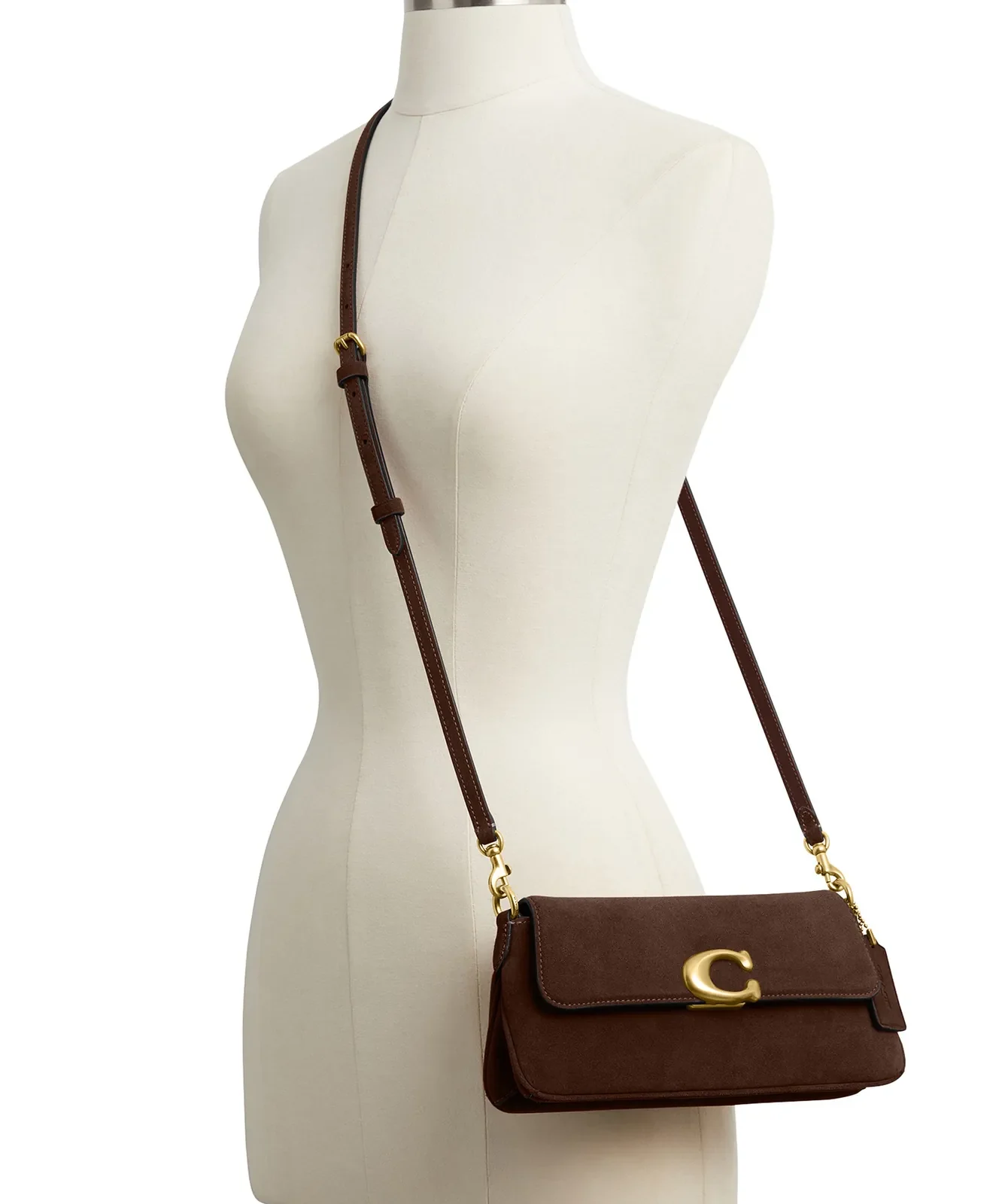 Coach Jet Suede Shoulder Bag for Sale