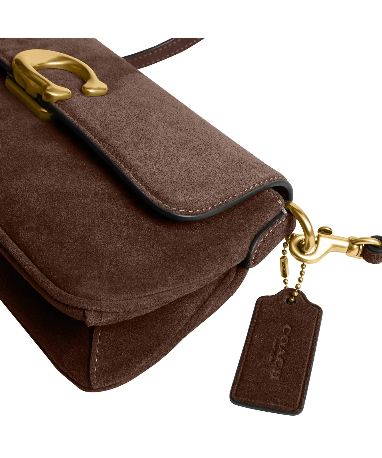 Coach Jet Suede Shoulder Bag for Sale