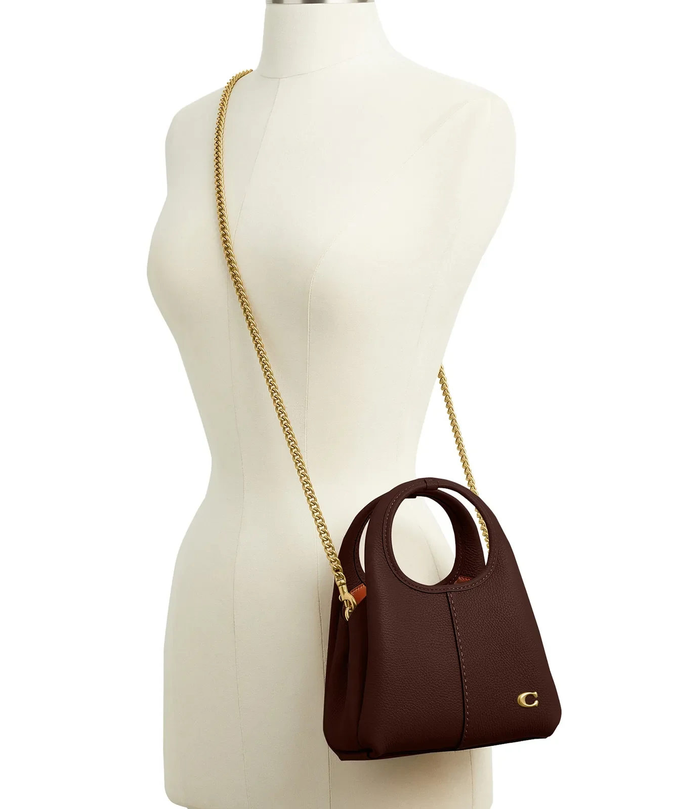 Coach Lana Polished Pebble Leather Shoulder Bag for Sale