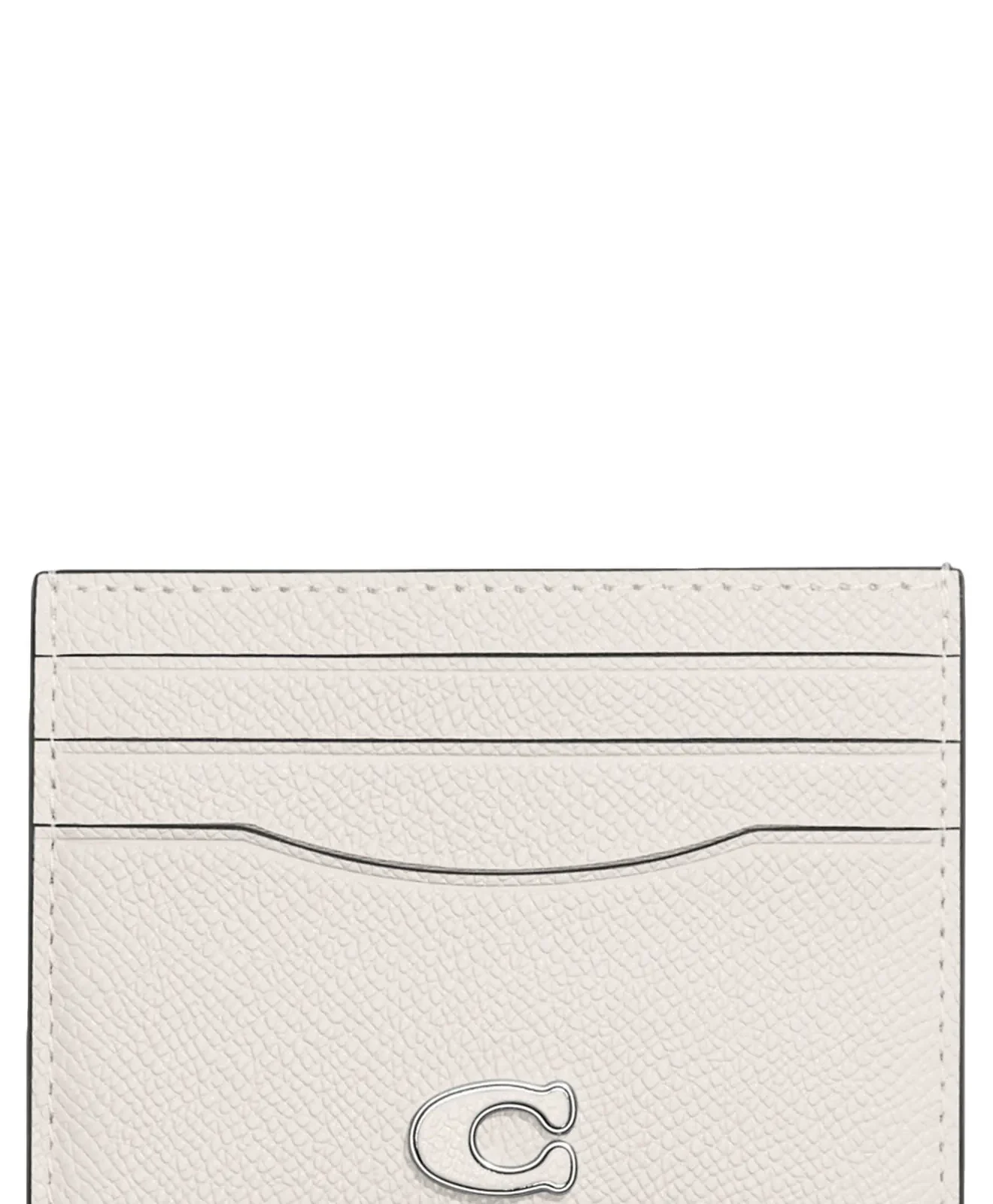 Coach Leather Card Holder for Sale - Chalk