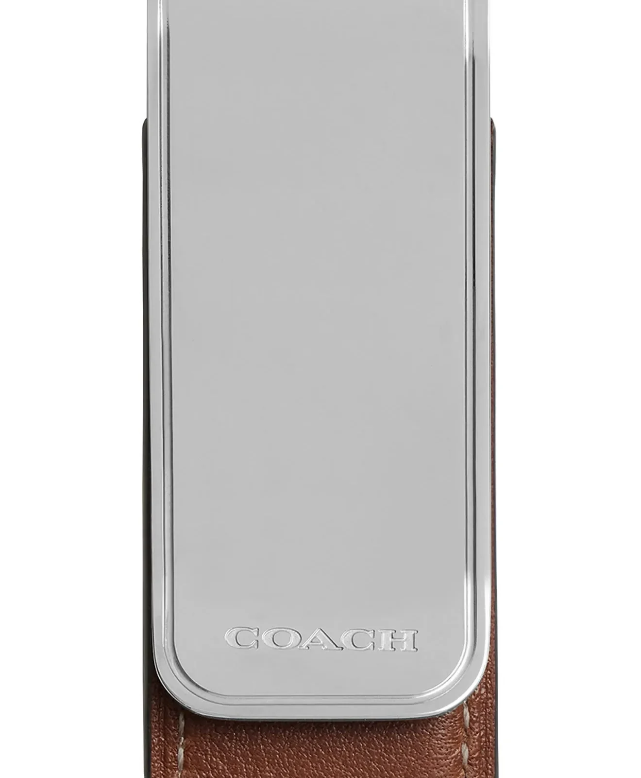 Coach Leather Wrapped Money Clip for Sale