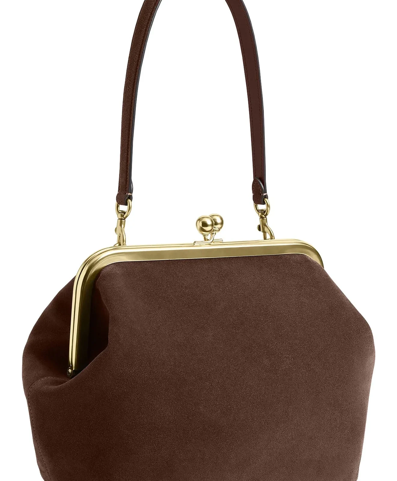 Coach Loved Leather Kisslock Frame Bag for Sale