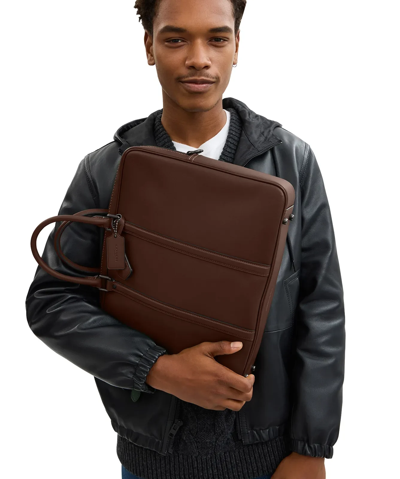 Coach Metropolitan Leather Briefcase for Sale - Maple