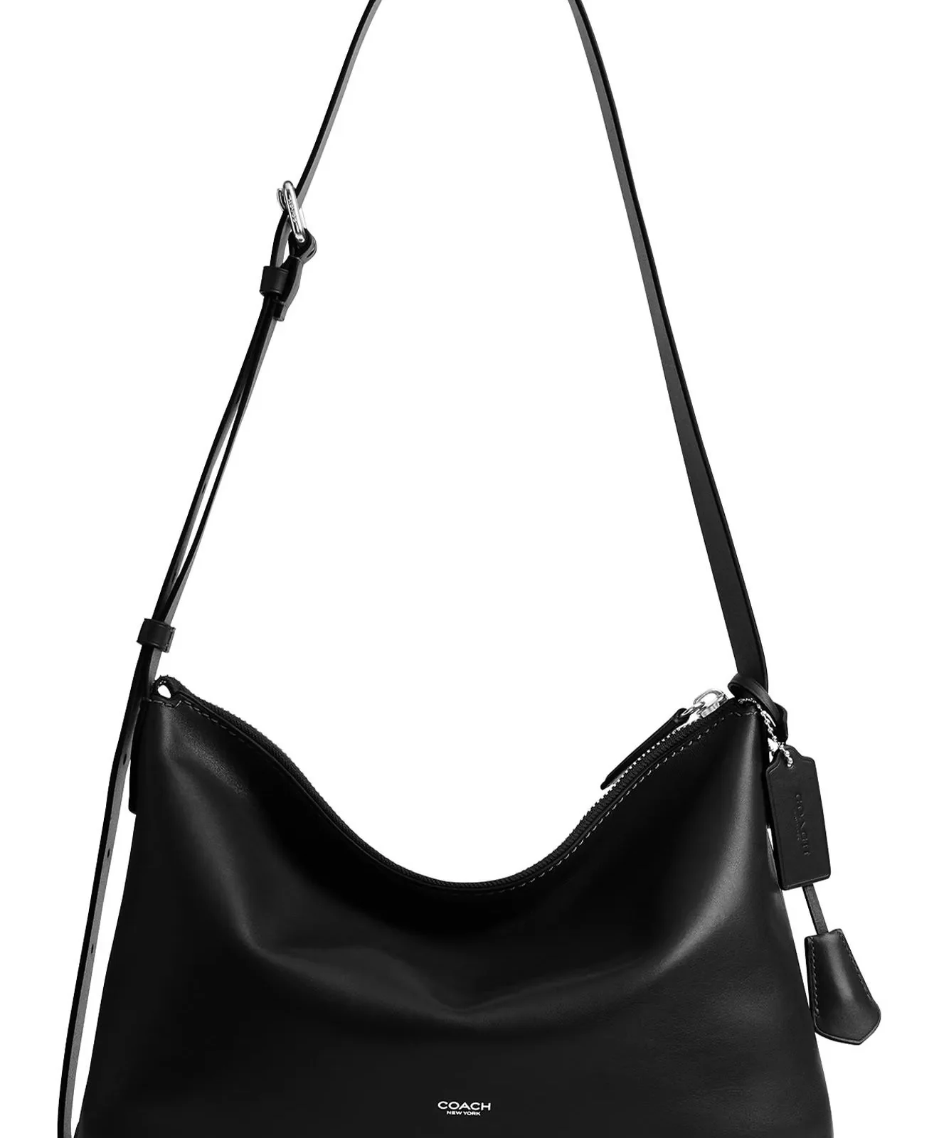 Coach Mott Small Leather Messenger Bag for Sale - Black