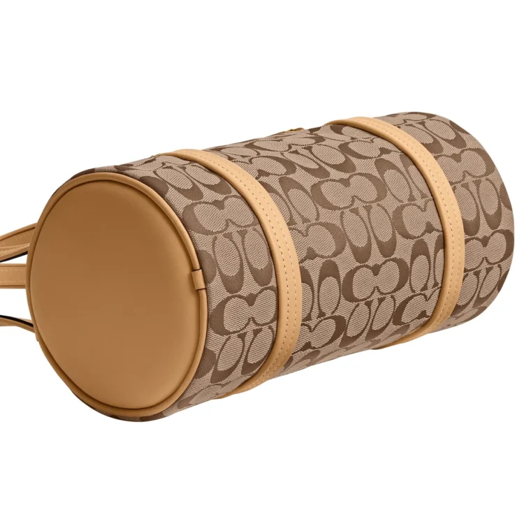 Coach Originals Kisslock Signature Jacquard Barrel Bag for Sale — alternate view
