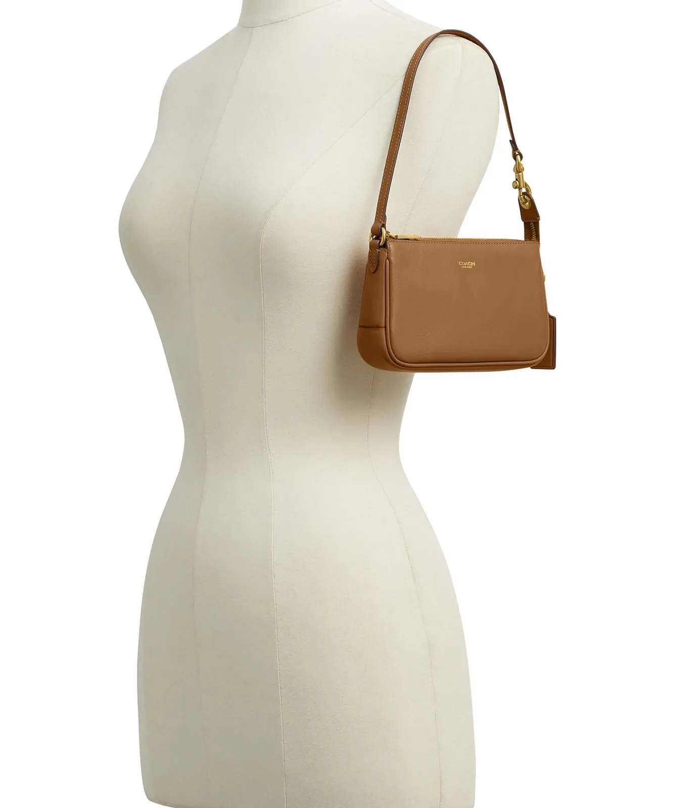 Coach Plaza 18 Natural Grain Leather Shoulder Bag for Sale