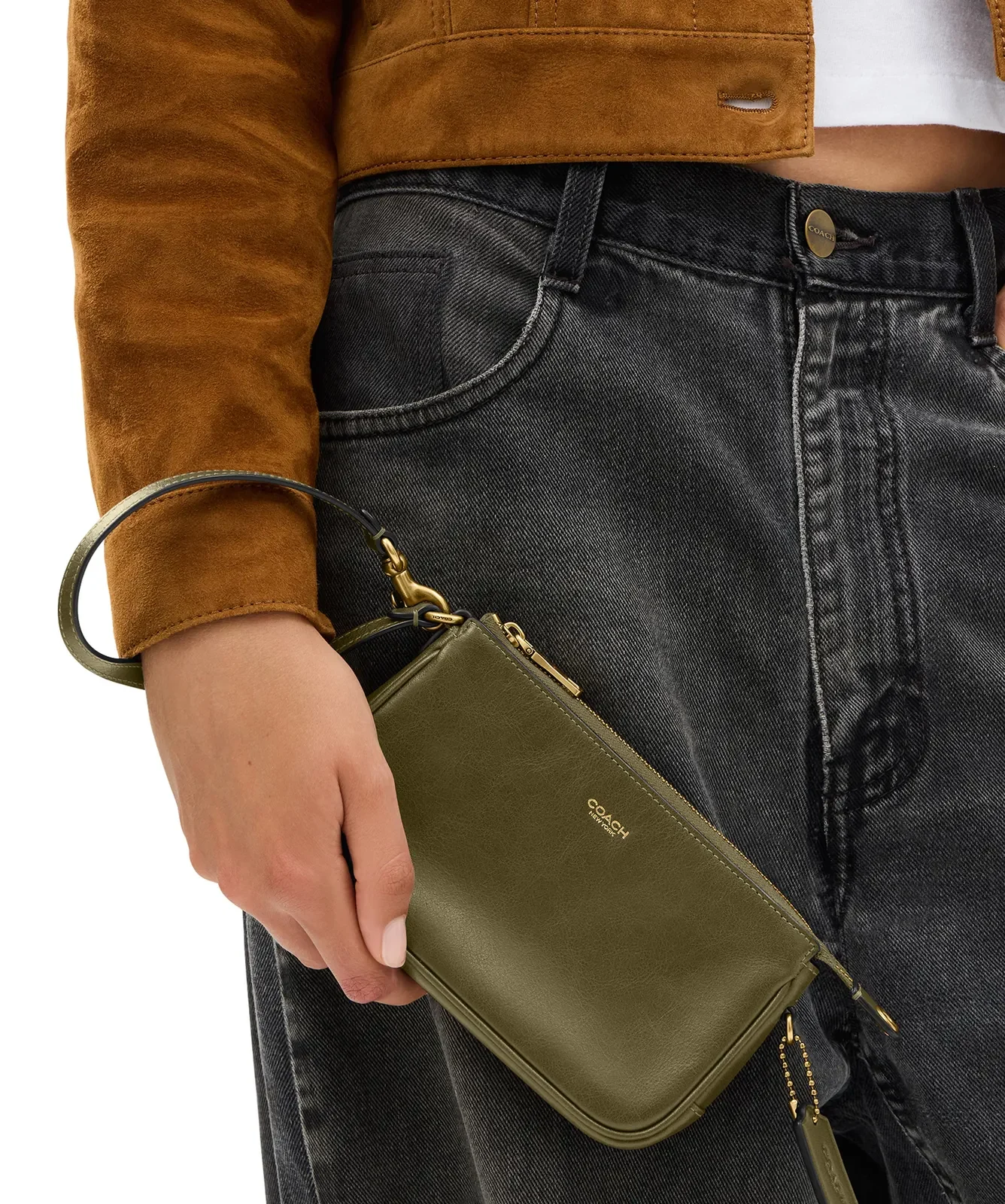 Coach Plaza 18 Natural Grain Leather Shoulder Bag for Sale