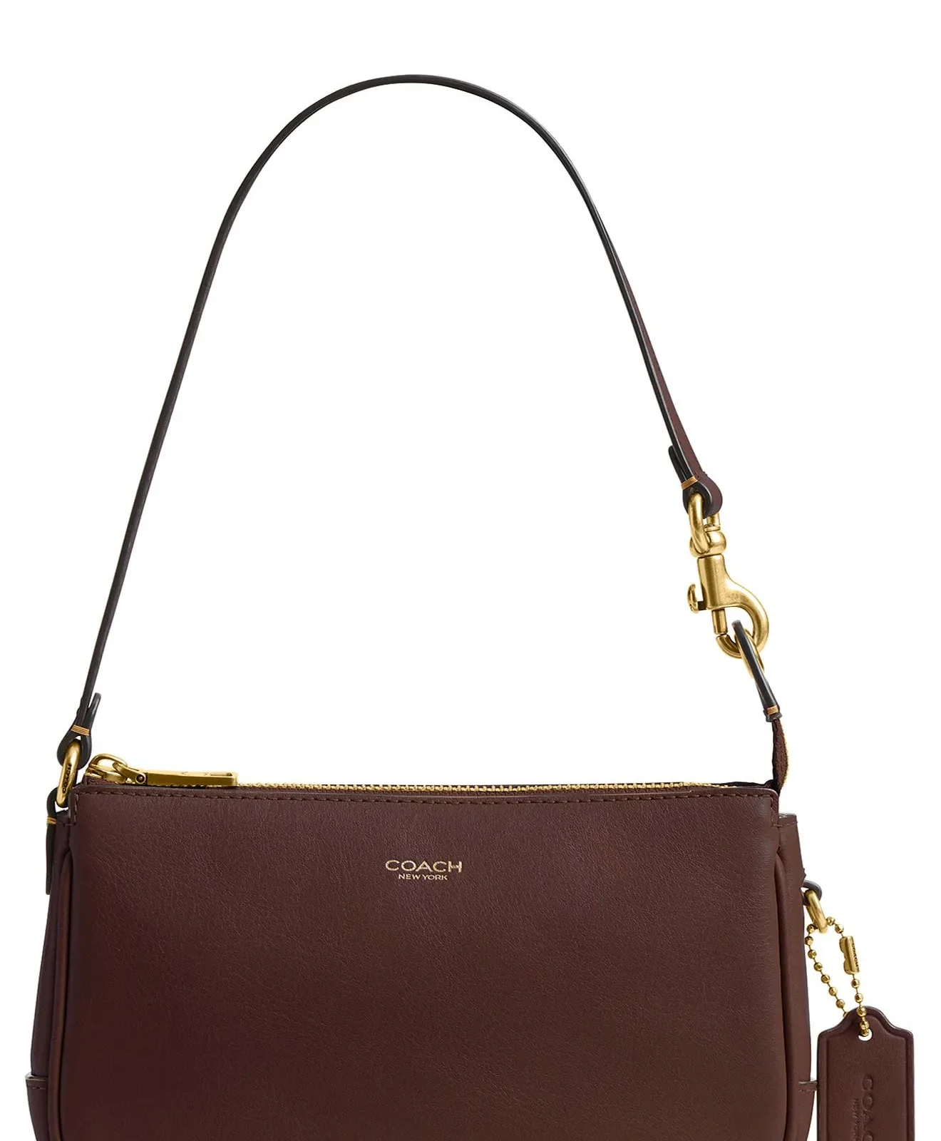 Coach Plaza Natural Grain Leather Shoulder Bag for Sale - Maple