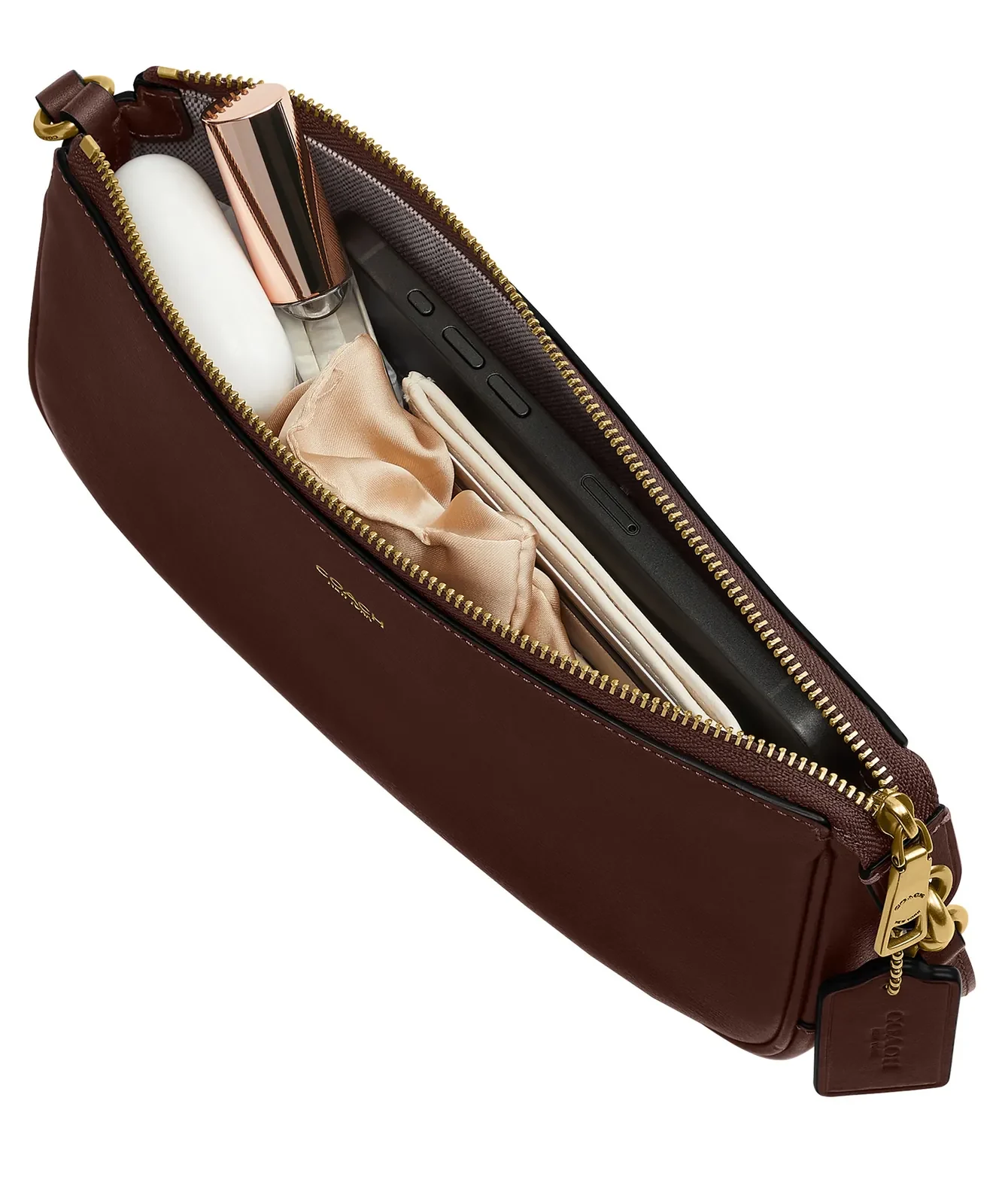 Coach Plaza Natural Grain Leather Shoulder Bag for Sale