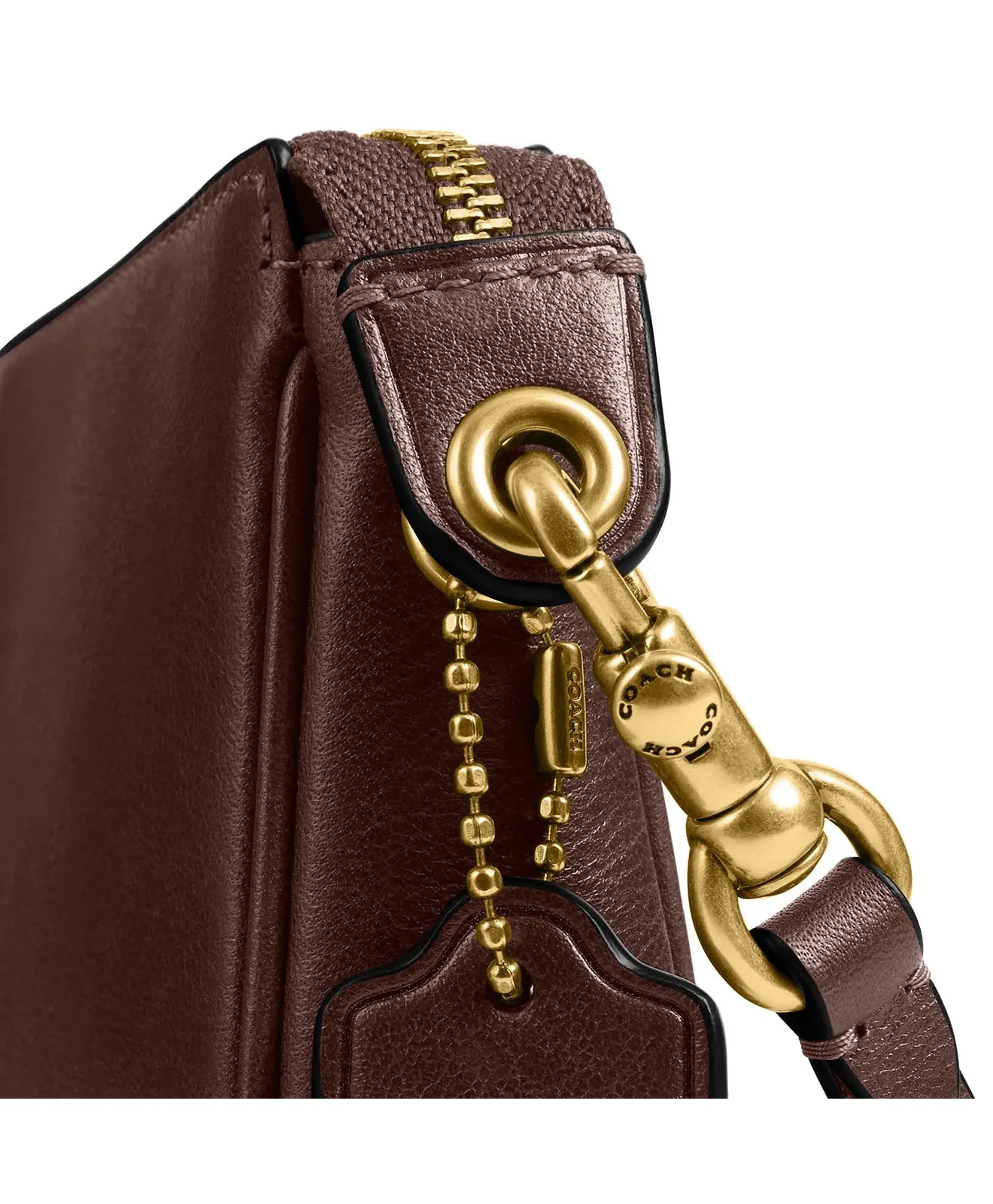 Coach Plaza Natural Grain Leather Shoulder Bag for Sale
