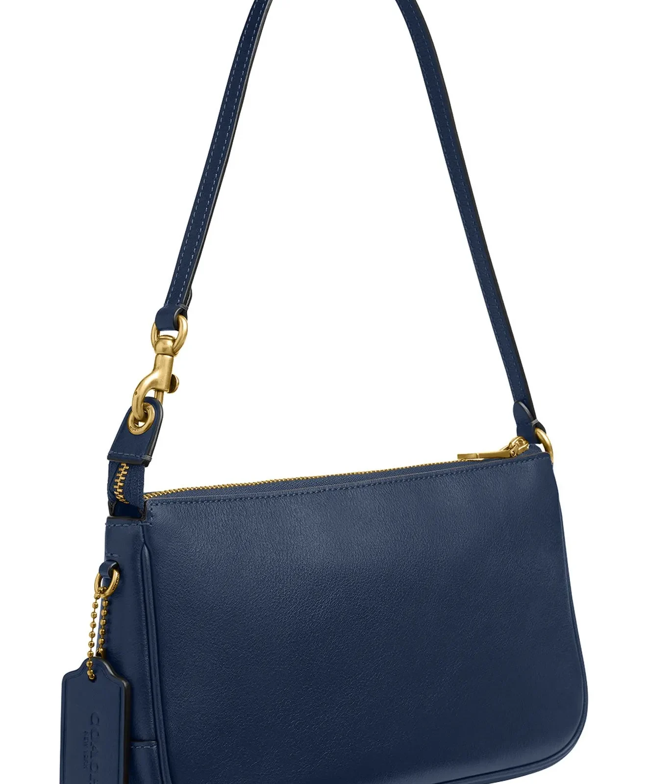 Coach Plaza Natural Grain Leather Shoulder Bag for Sale