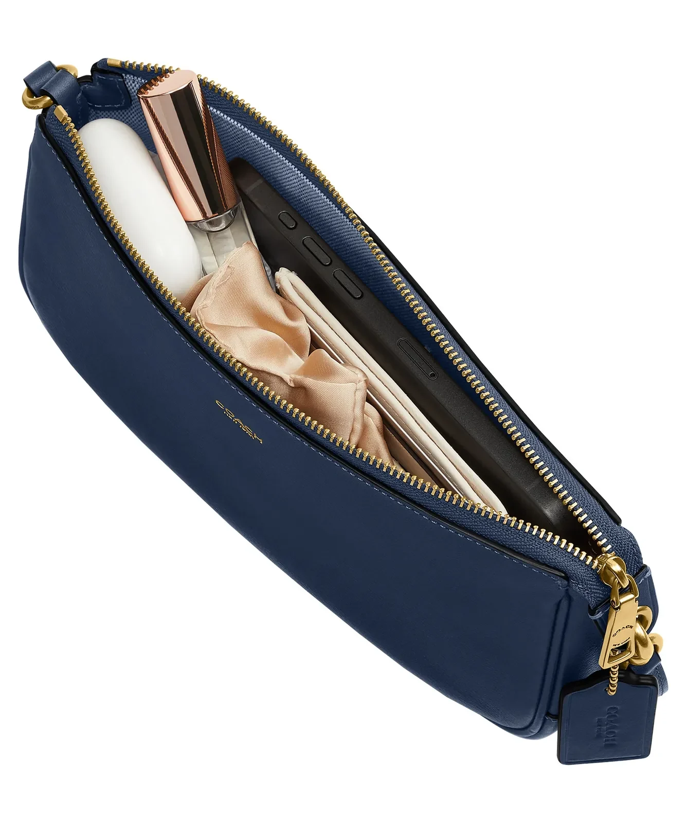 Coach Plaza Natural Grain Leather Shoulder Bag for Sale